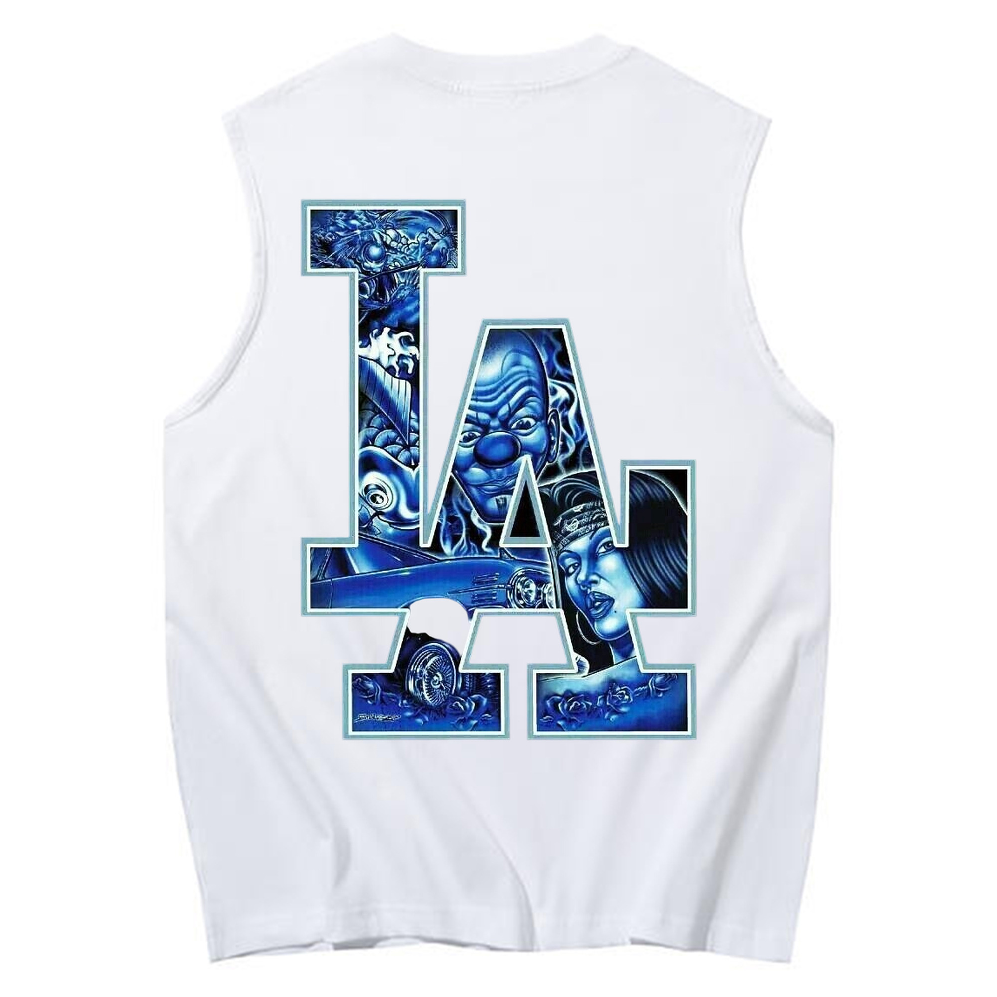  230g Pure Cotton Tank Top With Back Heat Transfer Print – Soft, Lightweight, Fitted Design – Stylish & Comfortable Casual Wear For Sports & Everyday Use