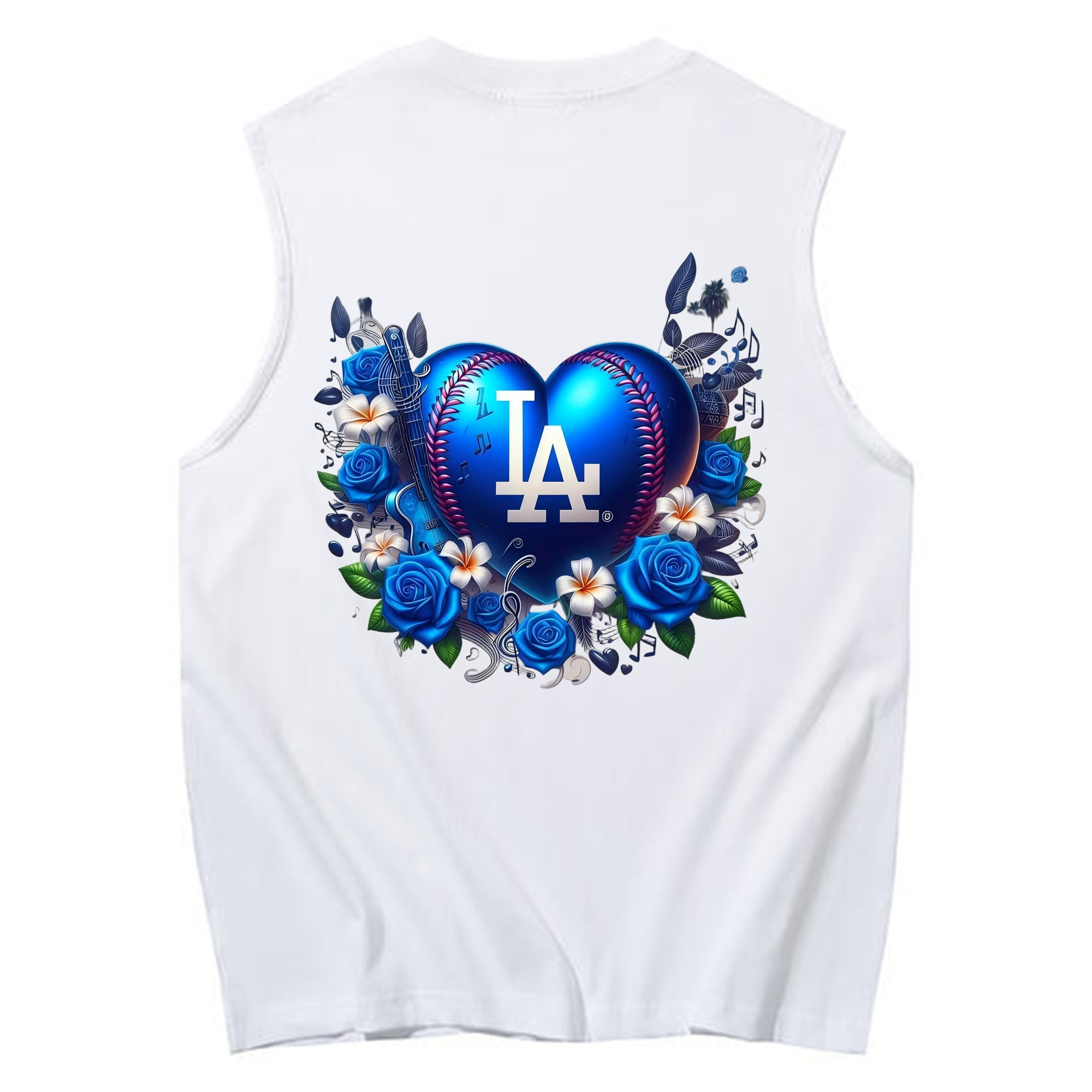  230g Pure Cotton Tank Top With Back Heat Transfer Print – Soft, Lightweight, Fitted Design – Stylish & Comfortable Casual Wear For Sports & Everyday Use