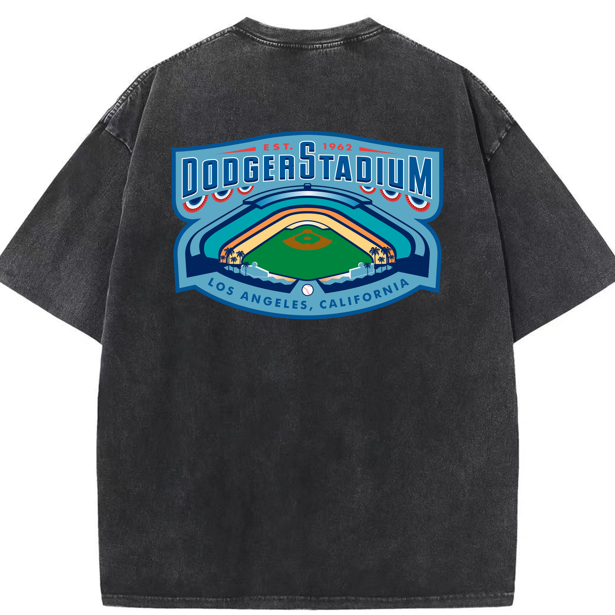  Washed Vintage 230g Cotton Oversized T-Shirt With Back Heat Transfer Print – Soft, Lightweight & Stylish – Comfortable Casual Wear For Sports & Everyday Use