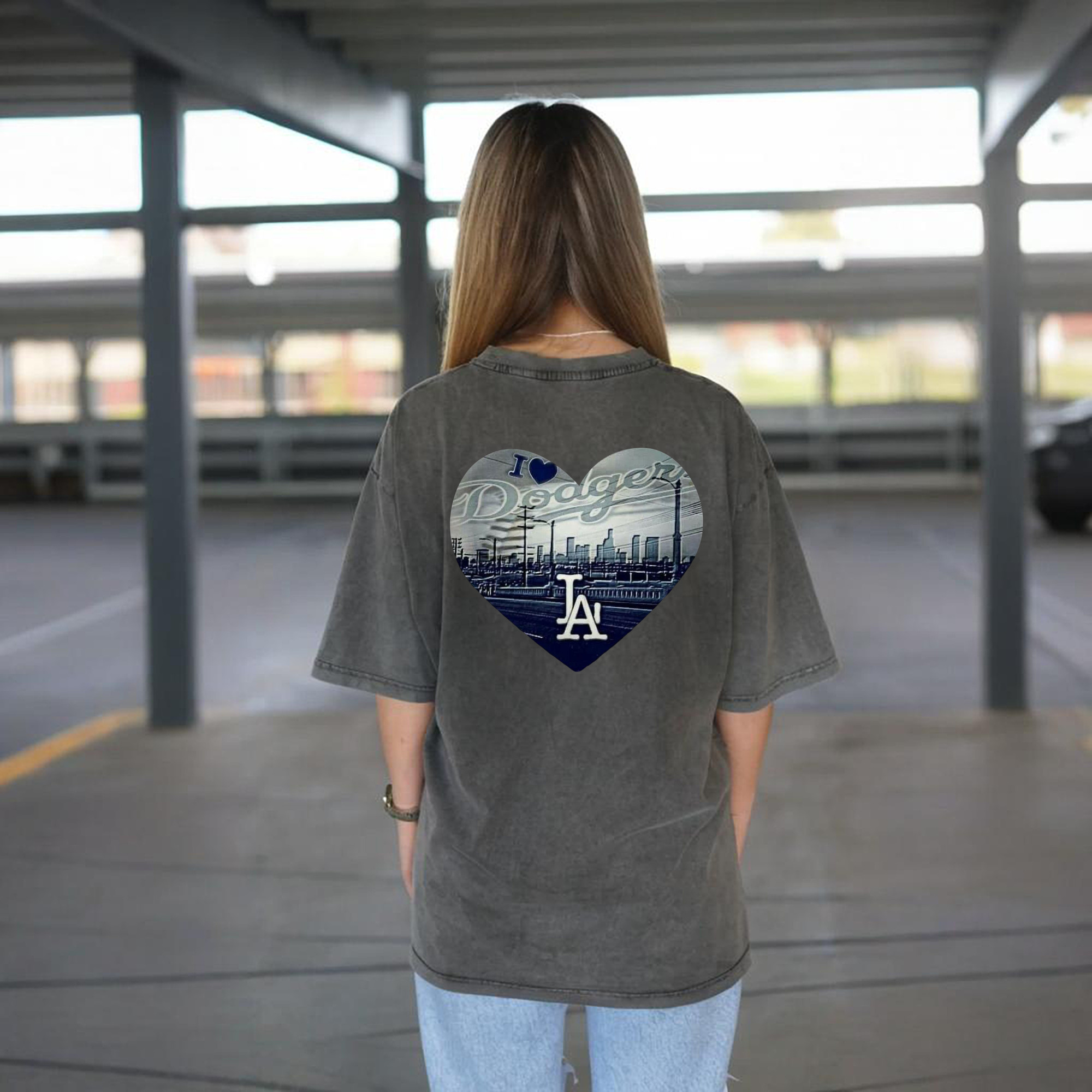  Washed Vintage 230g Cotton Oversized T-Shirt With Back Heat Transfer Print – Soft, Lightweight & Stylish – Comfortable Casual Wear For Sports & Everyday Use