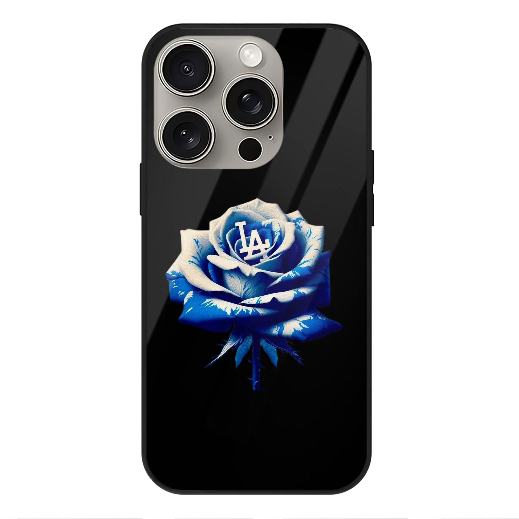  IPhone 15 Pro Mirror Phone Case – UV Printed Glass + TPU – Scratch-Resistant, Wireless Charging Compatible, Precise Fit & Stylish Design