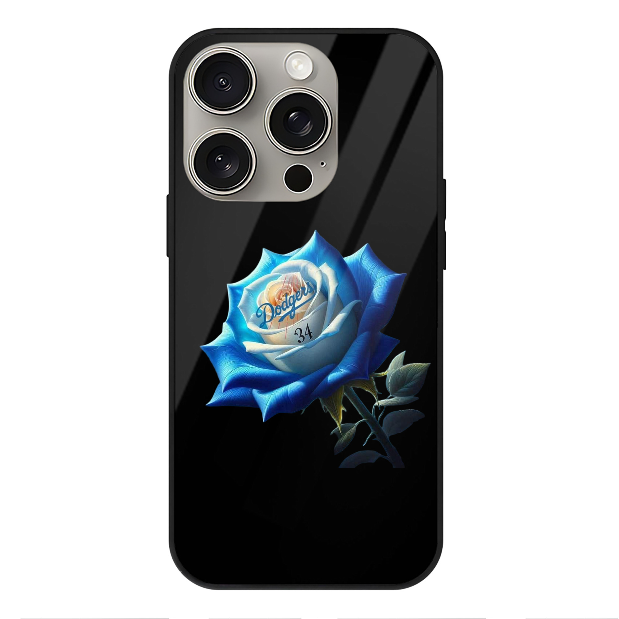  IPhone 15 Pro Mirror Phone Case – UV Printed Glass + TPU – Scratch-Resistant, Wireless Charging Compatible, Precise Fit & Stylish Design