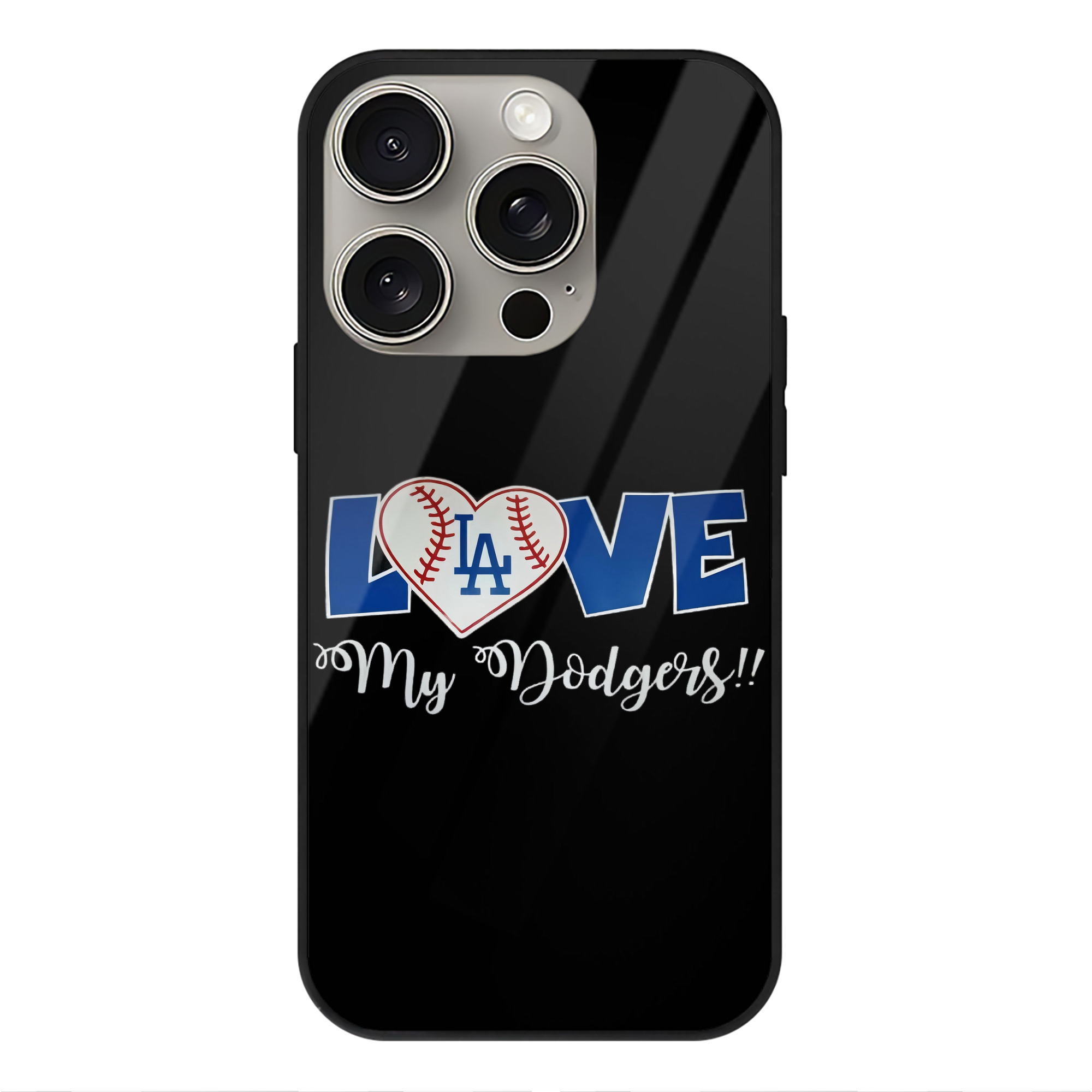  IPhone 15 Pro Mirror Phone Case – UV Printed Glass + TPU – Scratch-Resistant, Wireless Charging Compatible, Precise Fit & Stylish Design