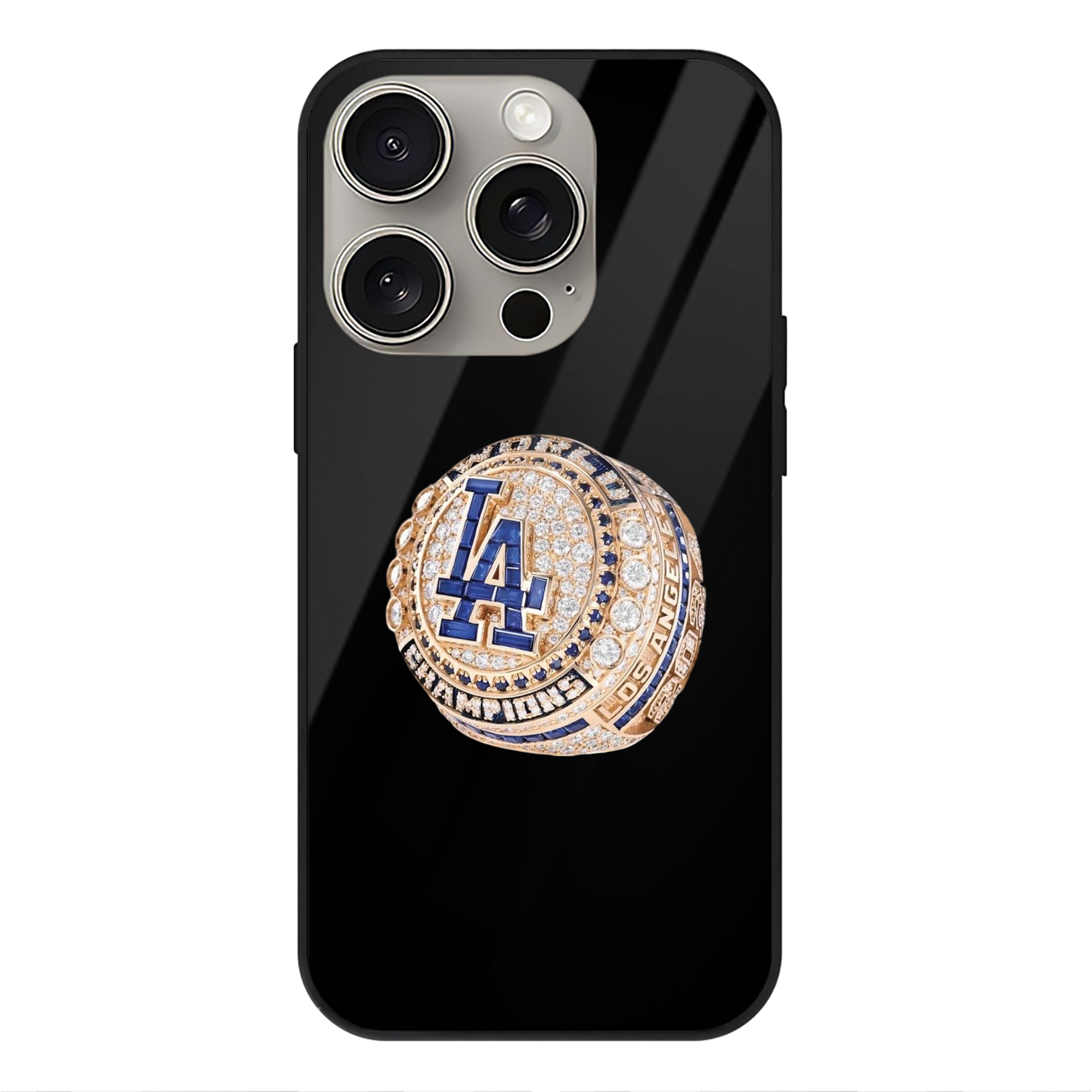  IPhone 15 Pro Mirror Phone Case – UV Printed Glass + TPU – Scratch-Resistant, Wireless Charging Compatible, Precise Fit & Stylish Design