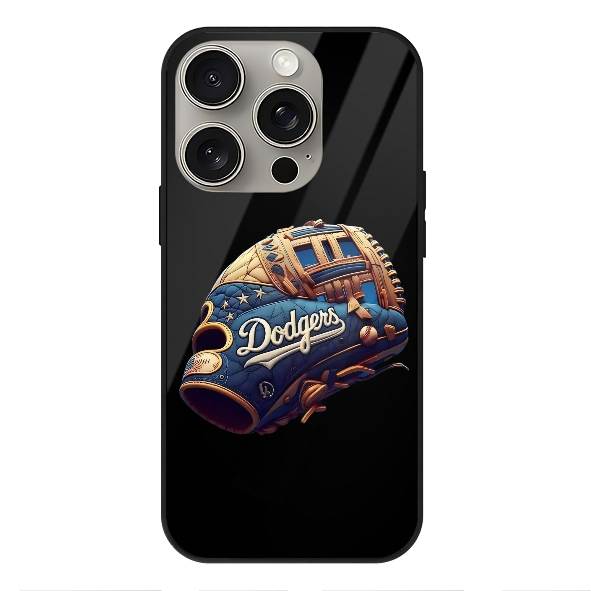  IPhone 15 Pro Mirror Phone Case – UV Printed Glass + TPU – Scratch-Resistant, Wireless Charging Compatible, Precise Fit & Stylish Design