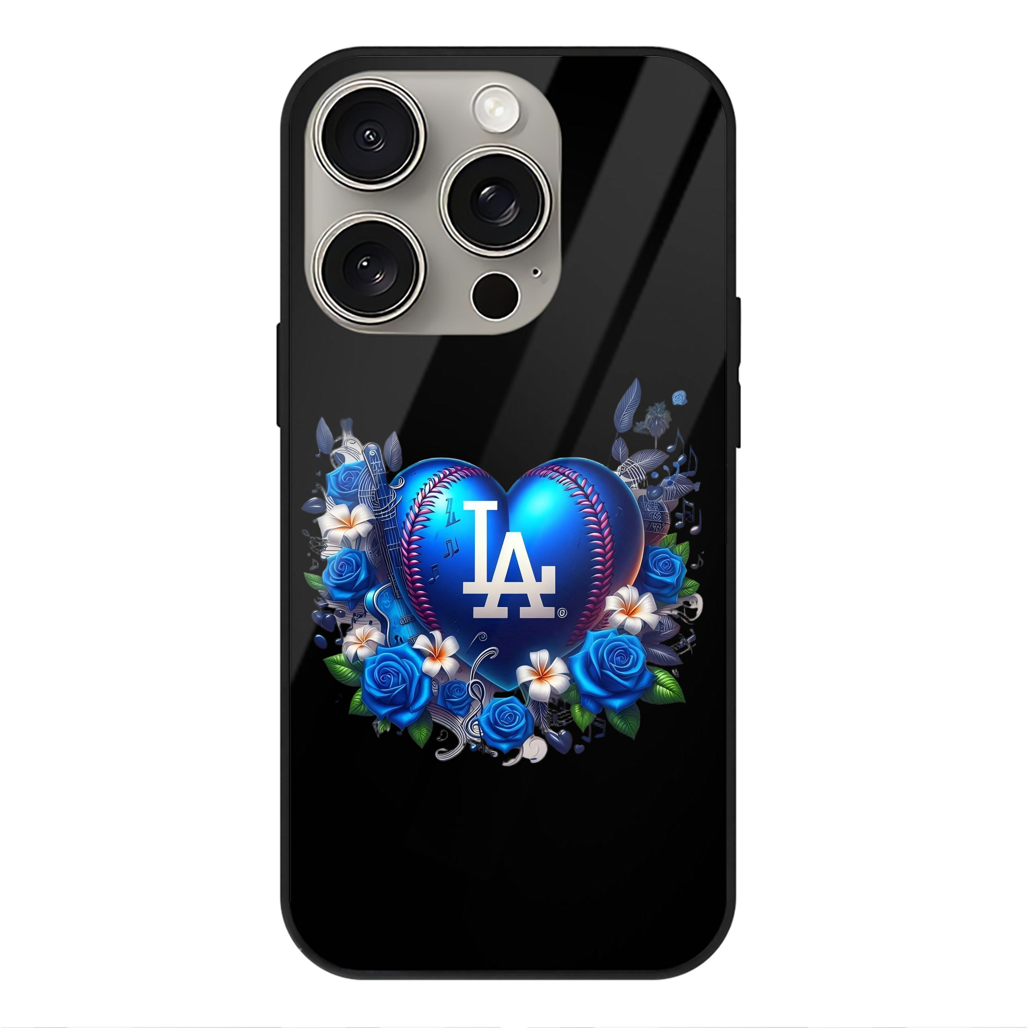  IPhone 15 Pro Mirror Phone Case – UV Printed Glass + TPU – Scratch-Resistant, Wireless Charging Compatible, Precise Fit & Stylish Design