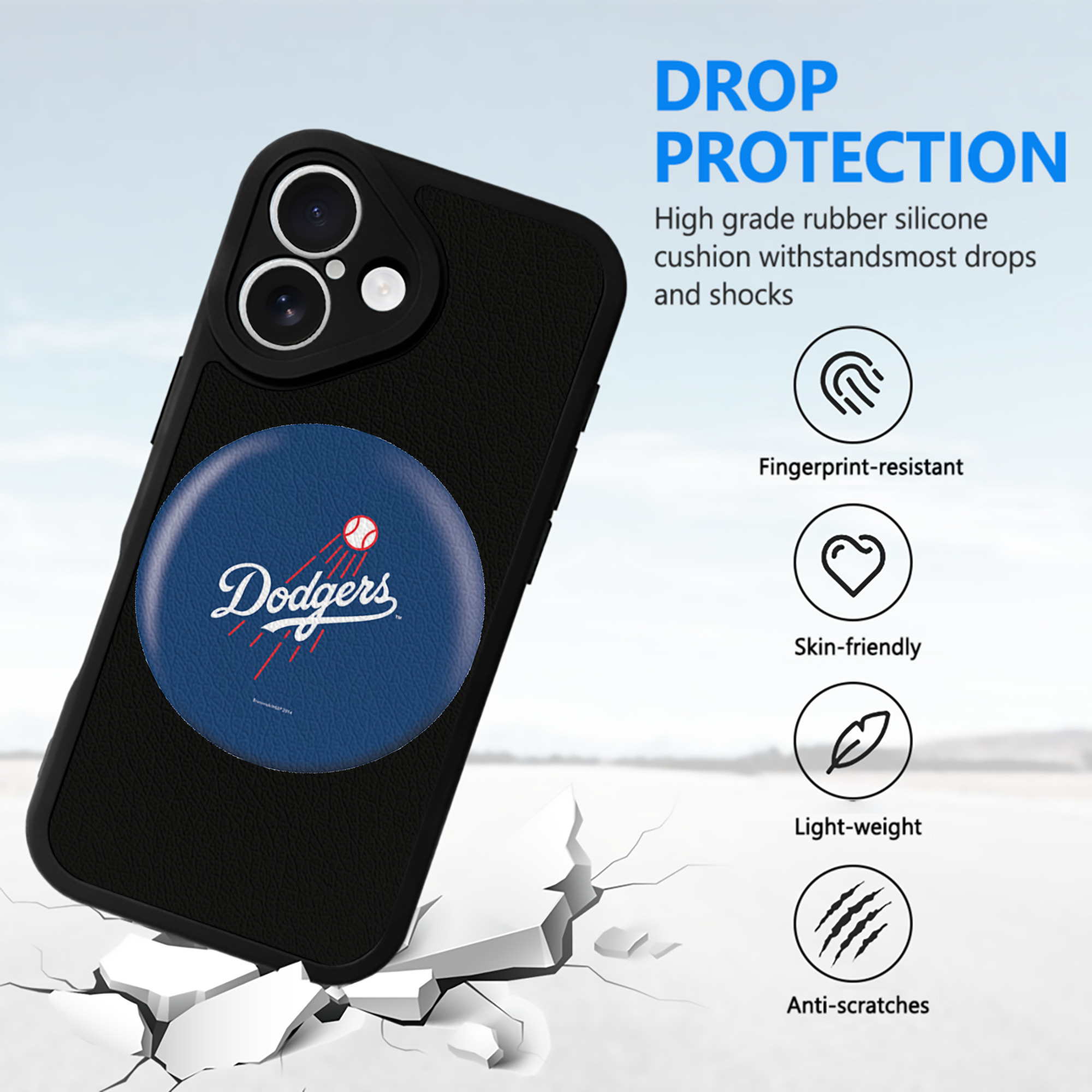  IPhone 16 Silicone Leather Case – UV Print, Lambskin Texture – Perfect Fit, Wireless Charging Compatible, Scratch Resistant, Precise Cutouts – Stylish Protection For IPhone 16