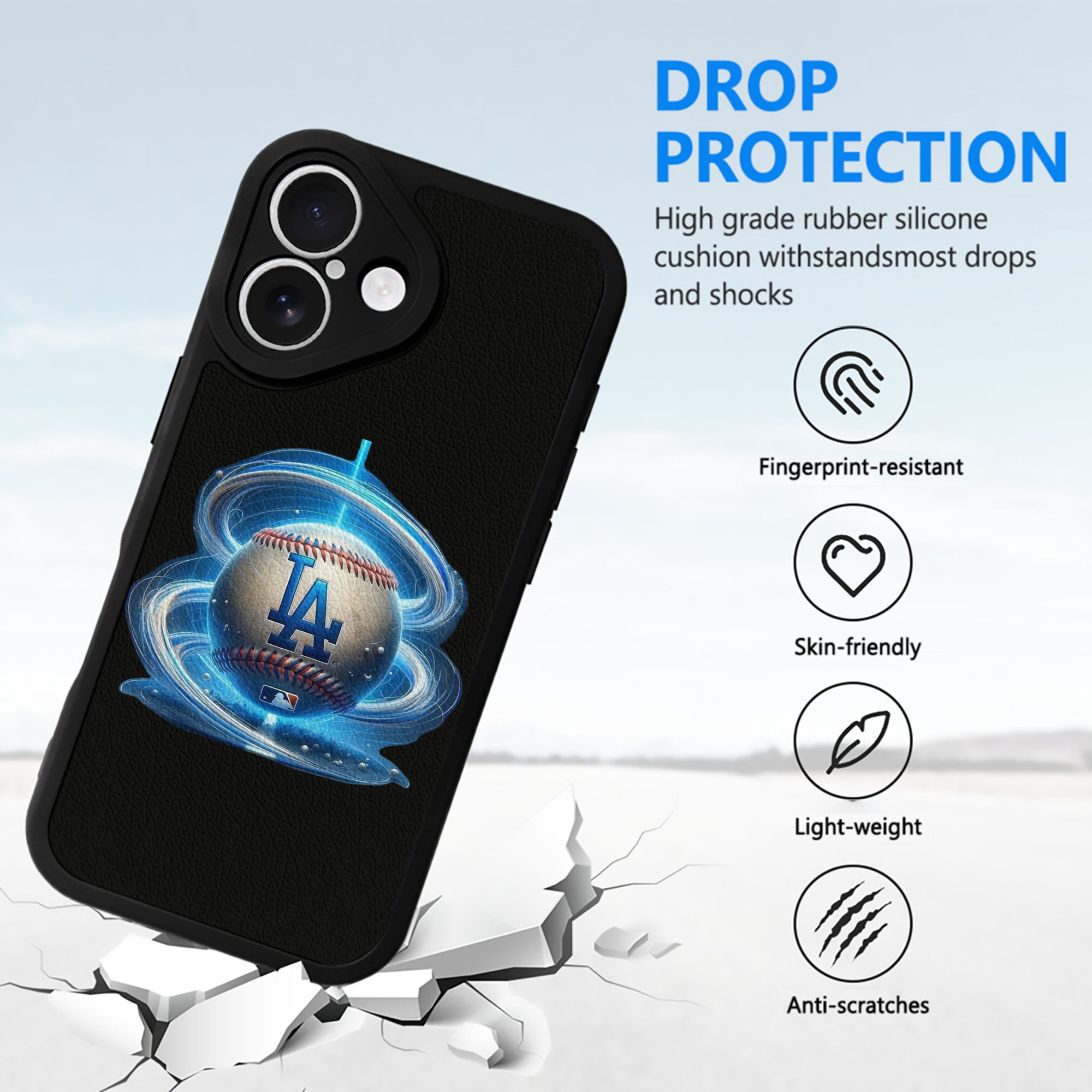  IPhone 16 Silicone Leather Case – UV Print, Lambskin Texture – Perfect Fit, Wireless Charging Compatible, Scratch Resistant, Precise Cutouts – Stylish Protection For IPhone 16