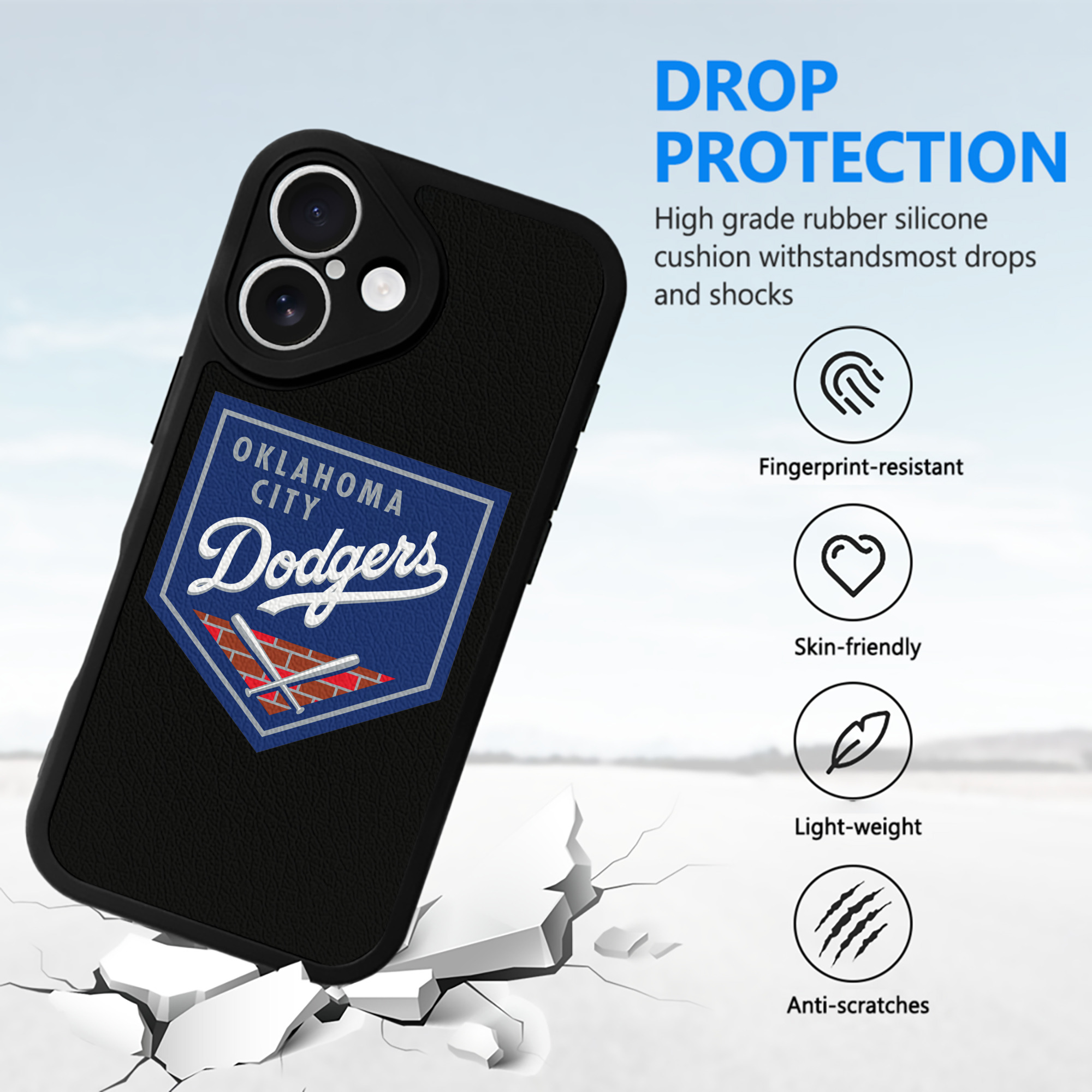  IPhone 16 Silicone Leather Case – UV Print, Lambskin Texture – Perfect Fit, Wireless Charging Compatible, Scratch Resistant, Precise Cutouts – Stylish Protection For IPhone 16