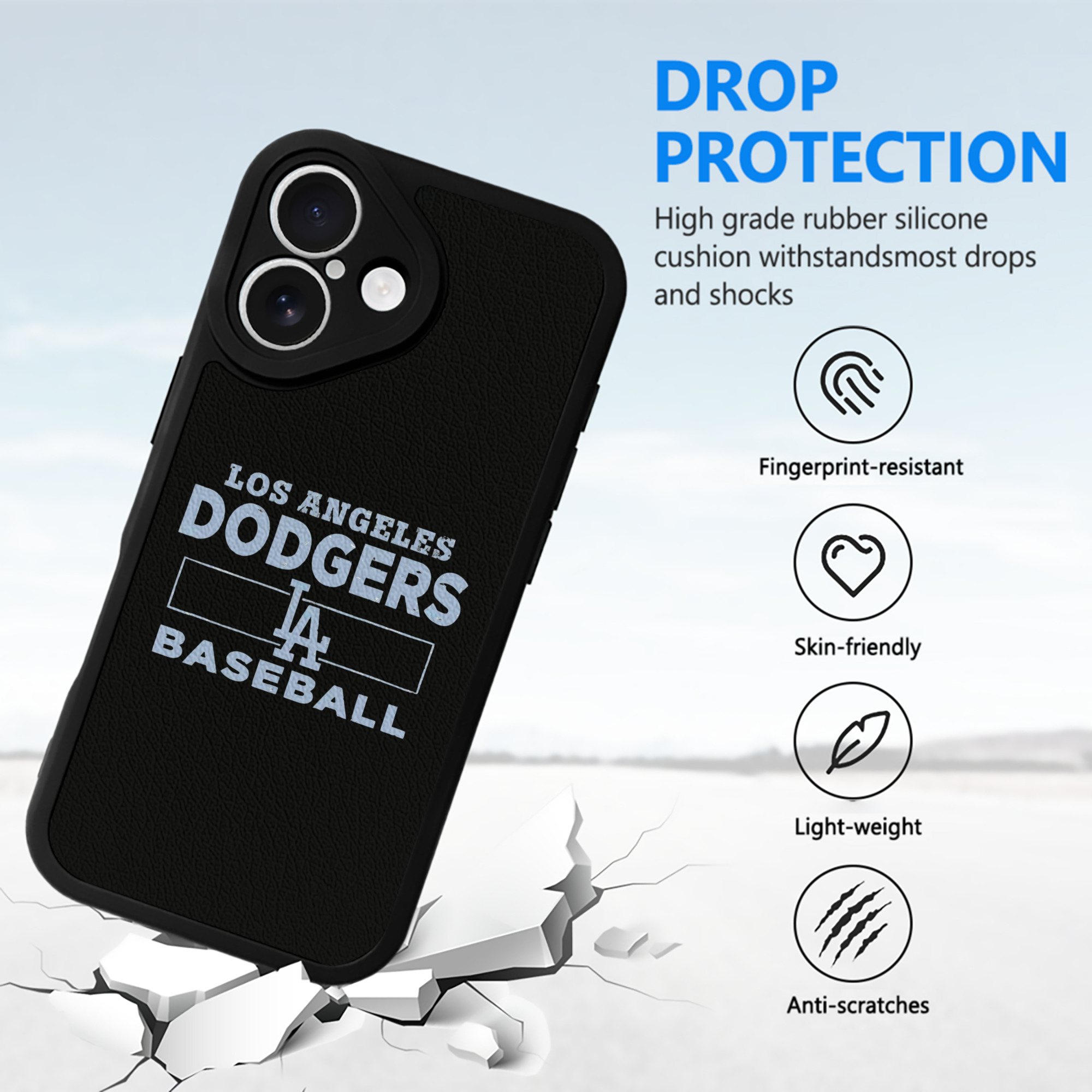  IPhone 16 Silicone Leather Case – UV Print, Lambskin Texture – Perfect Fit, Wireless Charging Compatible, Scratch Resistant, Precise Cutouts – Stylish Protection For IPhone 16