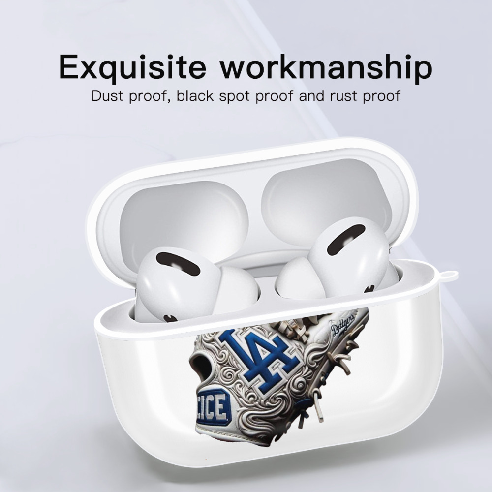  AirPods Pro Hard Case White With Keychain, Durable Flexible PC, Precise Cutouts, Anti-Fingerprint, Yellowing & Scratch Resistant, Full Protection, Washable