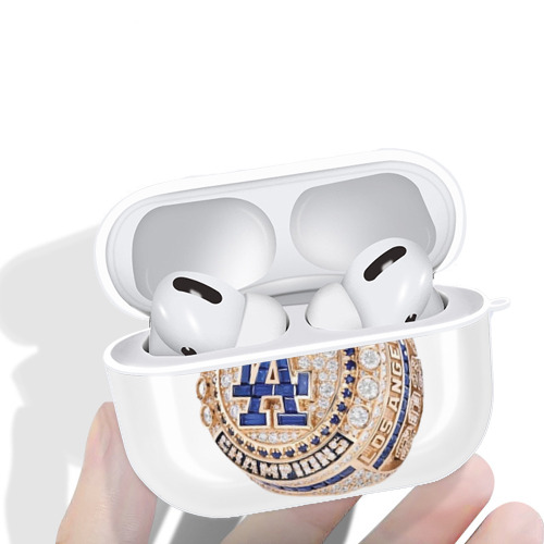  AirPods Pro Hard Case White With Keychain, Durable Flexible PC, Precise Cutouts, Anti-Fingerprint, Yellowing & Scratch Resistant, Full Protection, Washable