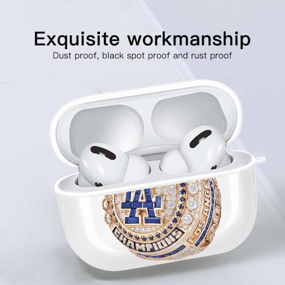  AirPods Pro Hard Case White With Keychain, Durable Flexible PC, Precise Cutouts, Anti-Fingerprint, Yellowing & Scratch Resistant, Full Protection, Washable