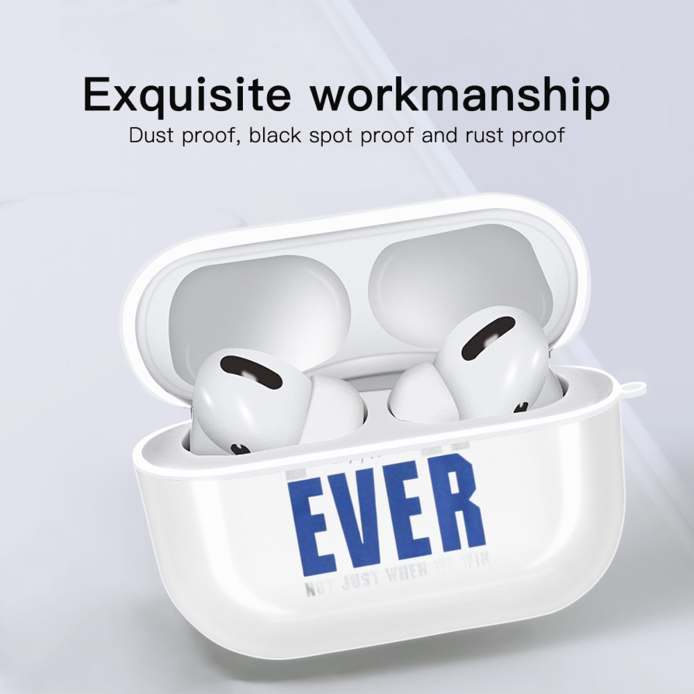  AirPods Pro Hard Case White With Keychain, Durable Flexible PC, Precise Cutouts, Anti-Fingerprint, Yellowing & Scratch Resistant, Full Protection, Washable