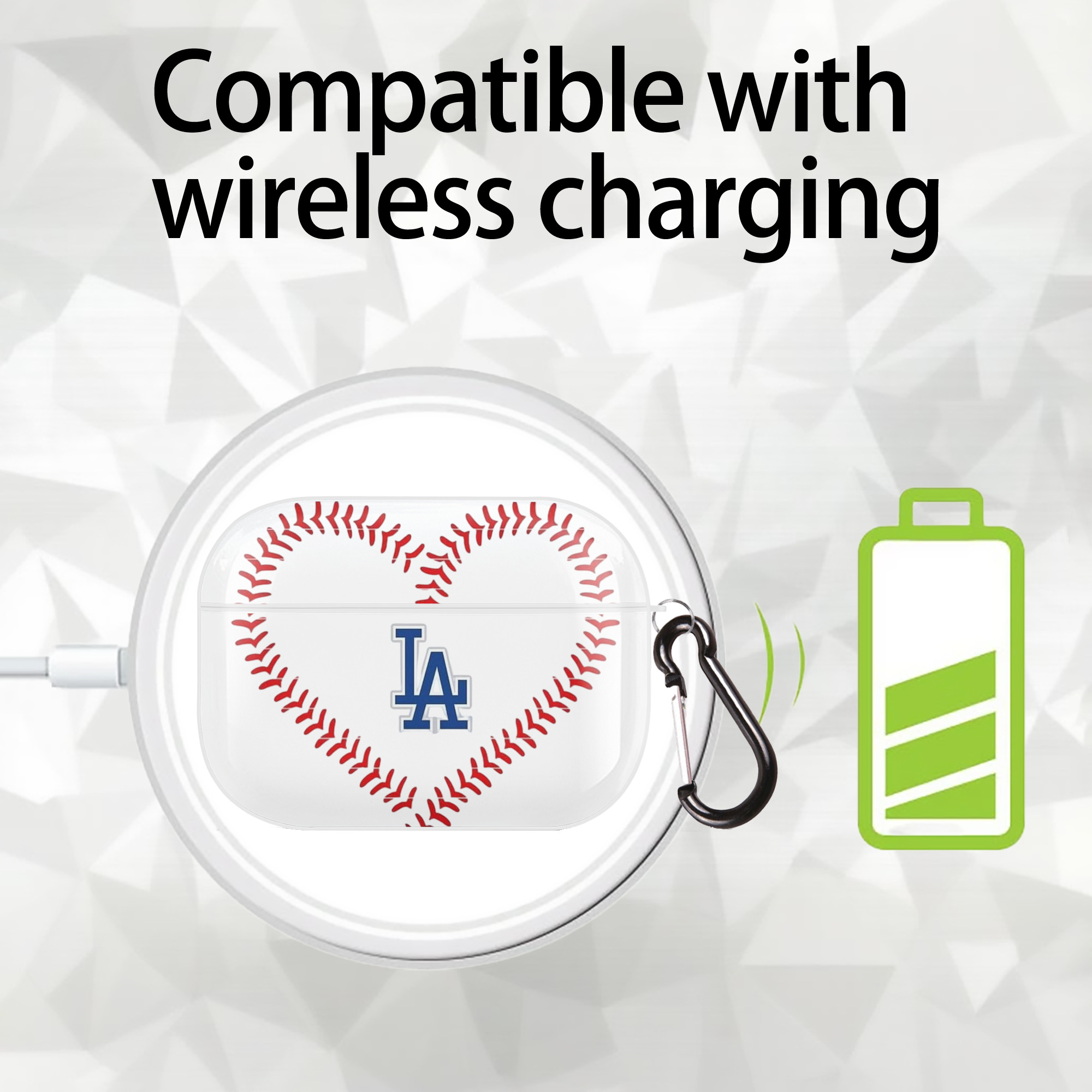  AirPods Pro Hard Case White With Keychain, Durable Flexible PC, Precise Cutouts, Anti-Fingerprint, Yellowing & Scratch Resistant, Full Protection, Washable