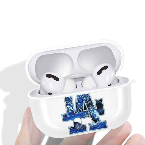  AirPods Pro Hard Case White With Keychain, Durable Flexible PC, Precise Cutouts, Anti-Fingerprint, Yellowing & Scratch Resistant, Full Protection, Washable