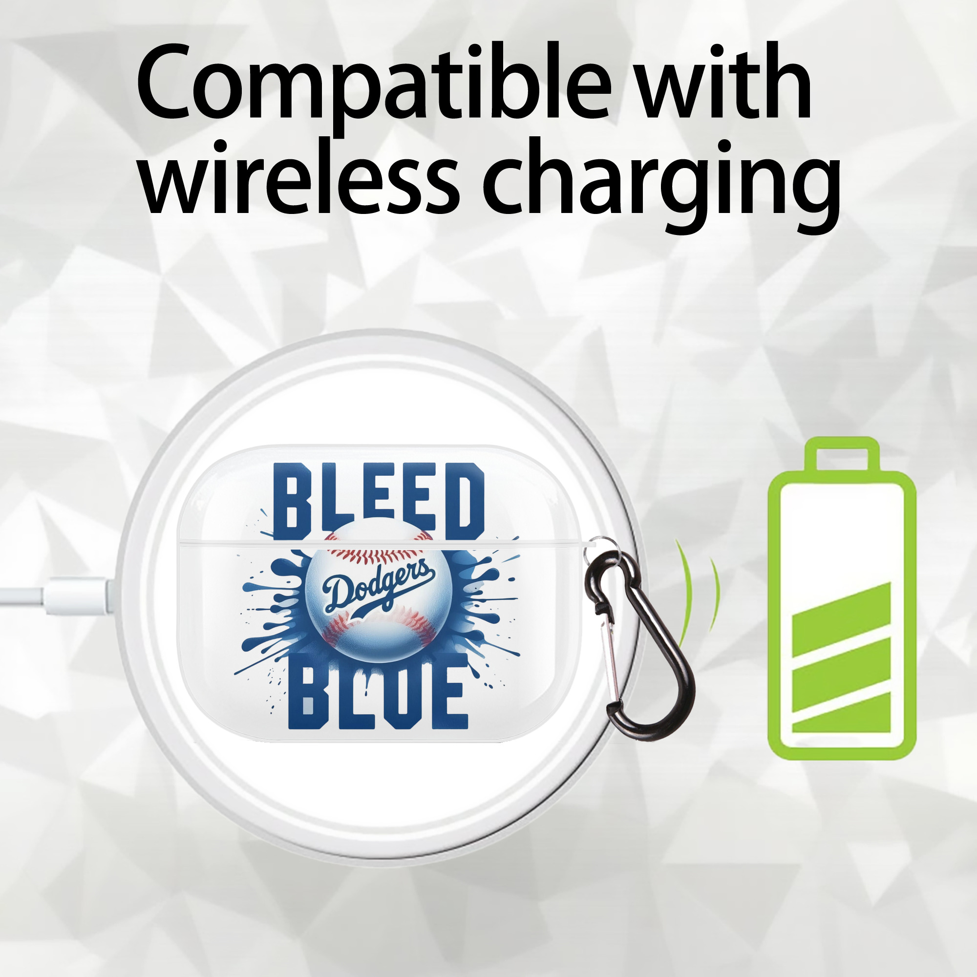  AirPods Pro Hard Case White With Keychain, Durable Flexible PC, Precise Cutouts, Anti-Fingerprint, Yellowing & Scratch Resistant, Full Protection, Washable