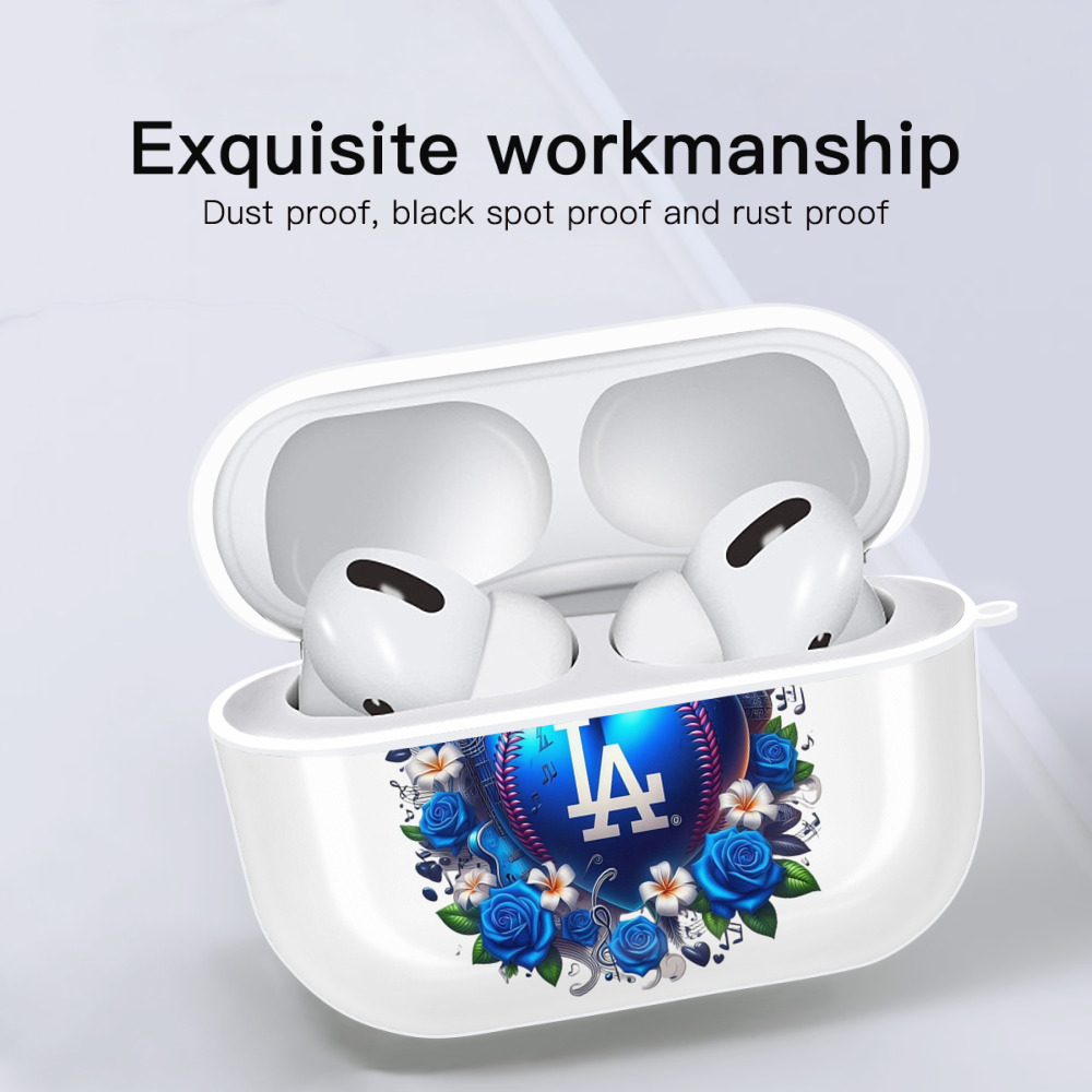  AirPods Pro Hard Case White With Keychain, Durable Flexible PC, Precise Cutouts, Anti-Fingerprint, Yellowing & Scratch Resistant, Full Protection, Washable