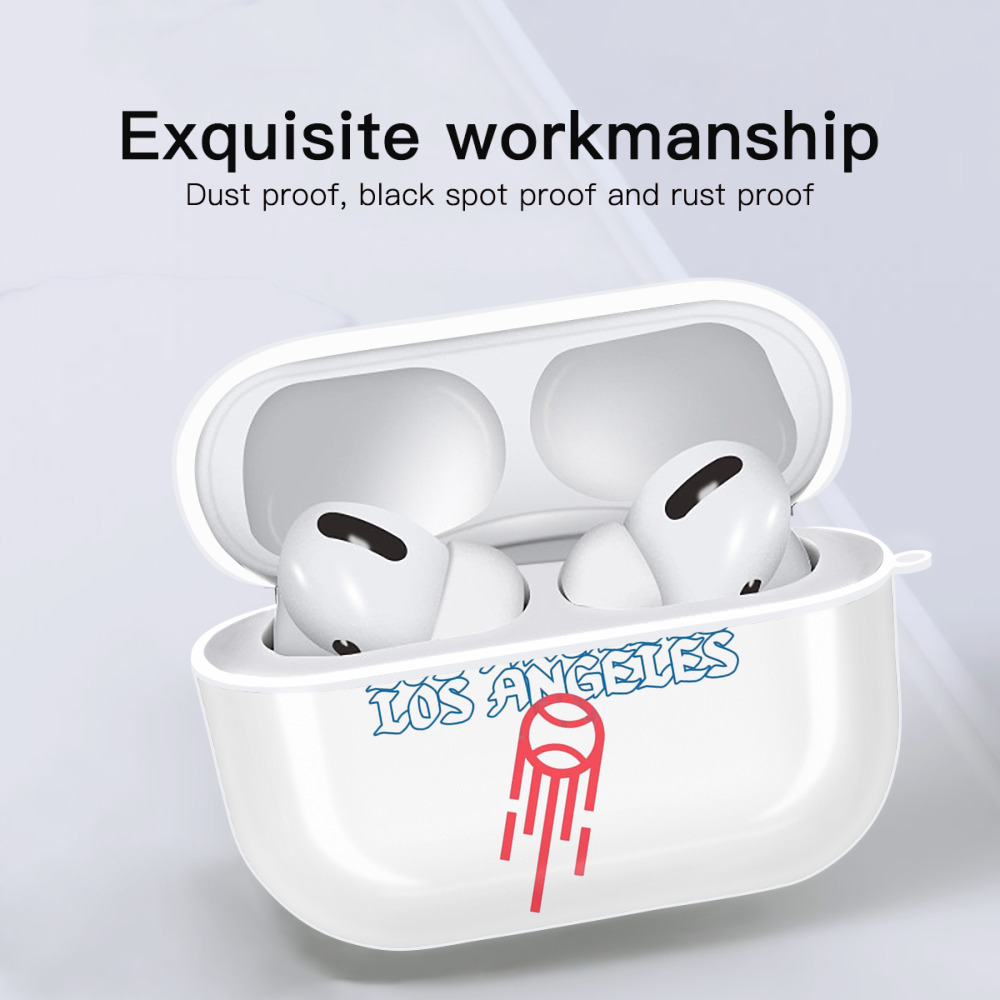  AirPods Pro Hard Case White With Keychain, Durable Flexible PC, Precise Cutouts, Anti-Fingerprint, Yellowing & Scratch Resistant, Full Protection, Washable