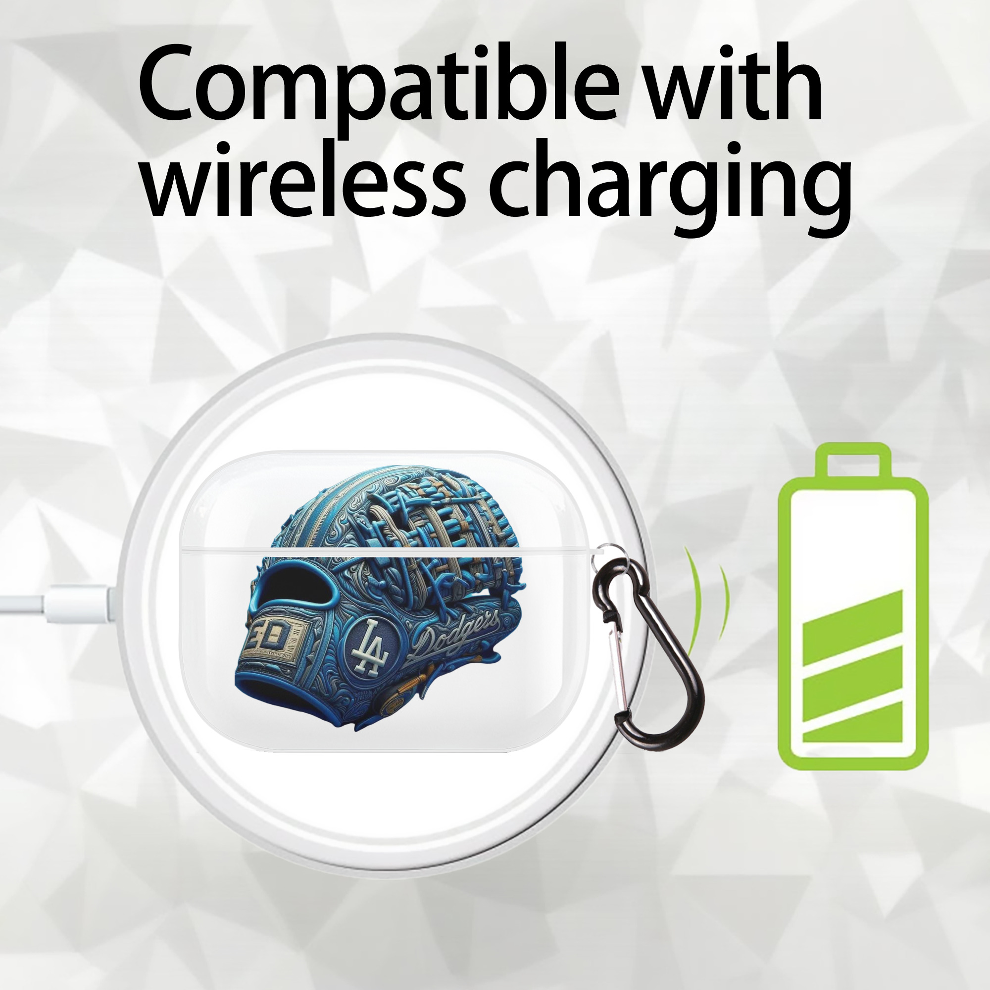  AirPods Pro Hard Case White With Keychain, Durable Flexible PC, Precise Cutouts, Anti-Fingerprint, Yellowing & Scratch Resistant, Full Protection, Washable