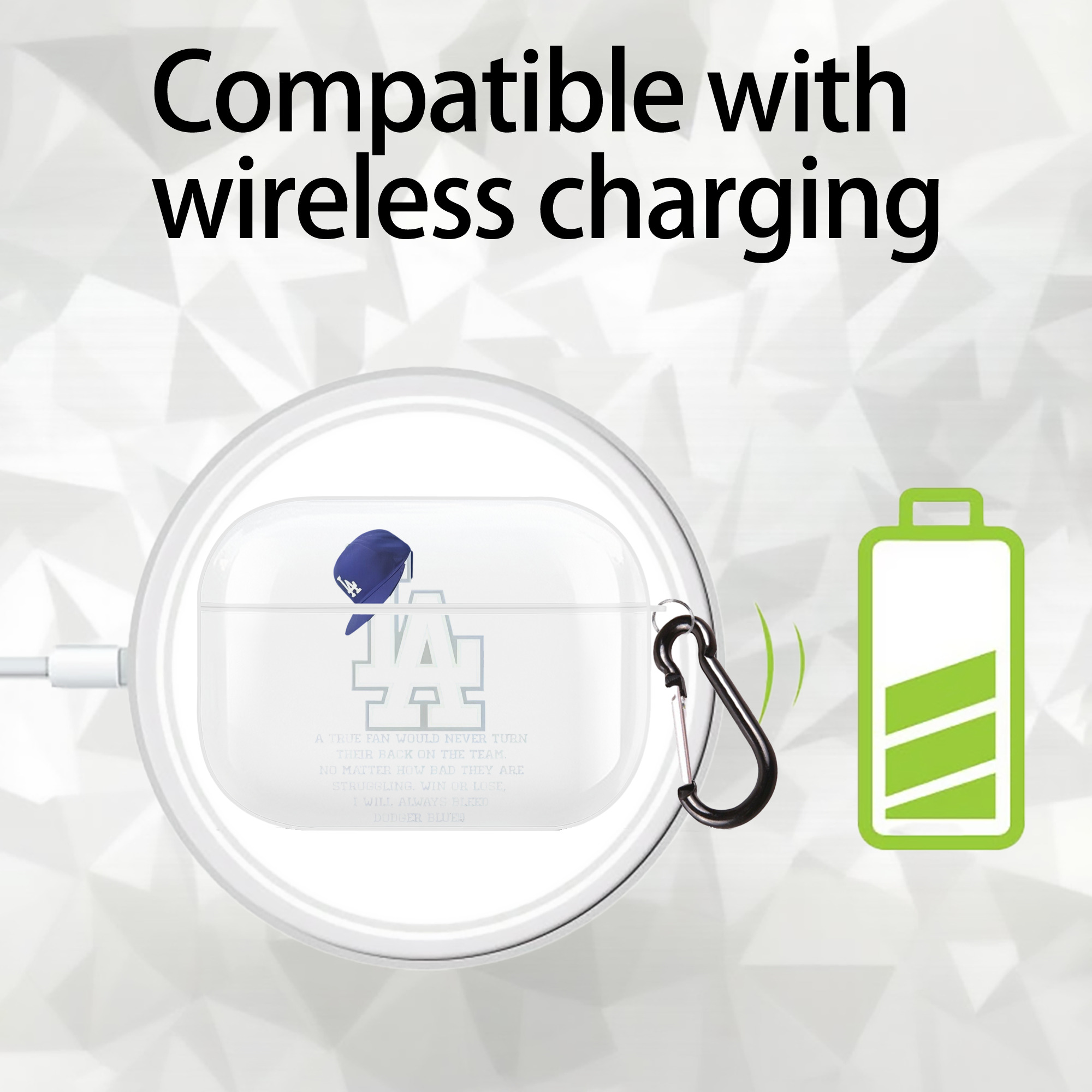  AirPods Pro Hard Case White With Keychain, Durable Flexible PC, Precise Cutouts, Anti-Fingerprint, Yellowing & Scratch Resistant, Full Protection, Washable