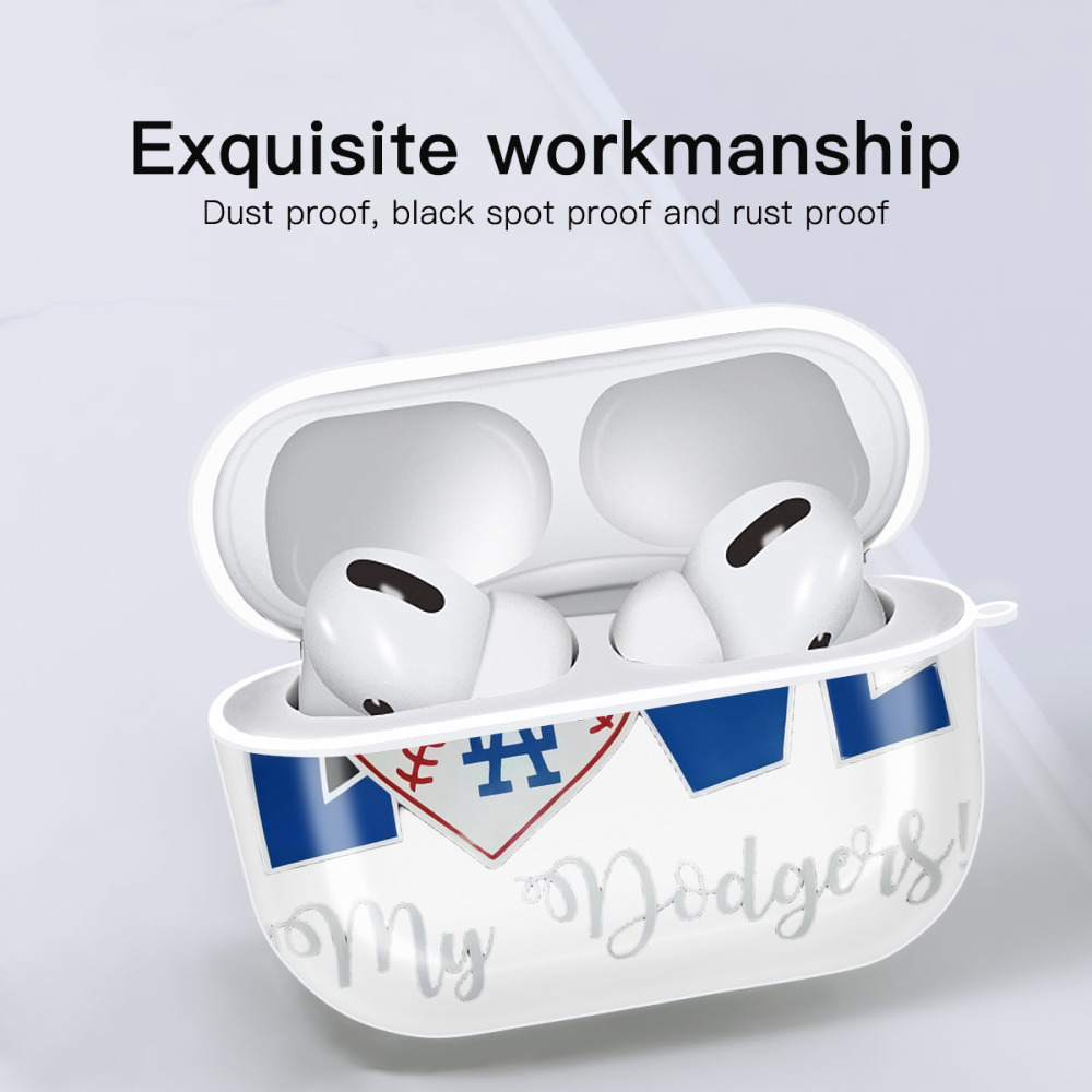  AirPods Pro Hard Case White With Keychain, Durable Flexible PC, Precise Cutouts, Anti-Fingerprint, Yellowing & Scratch Resistant, Full Protection, Washable