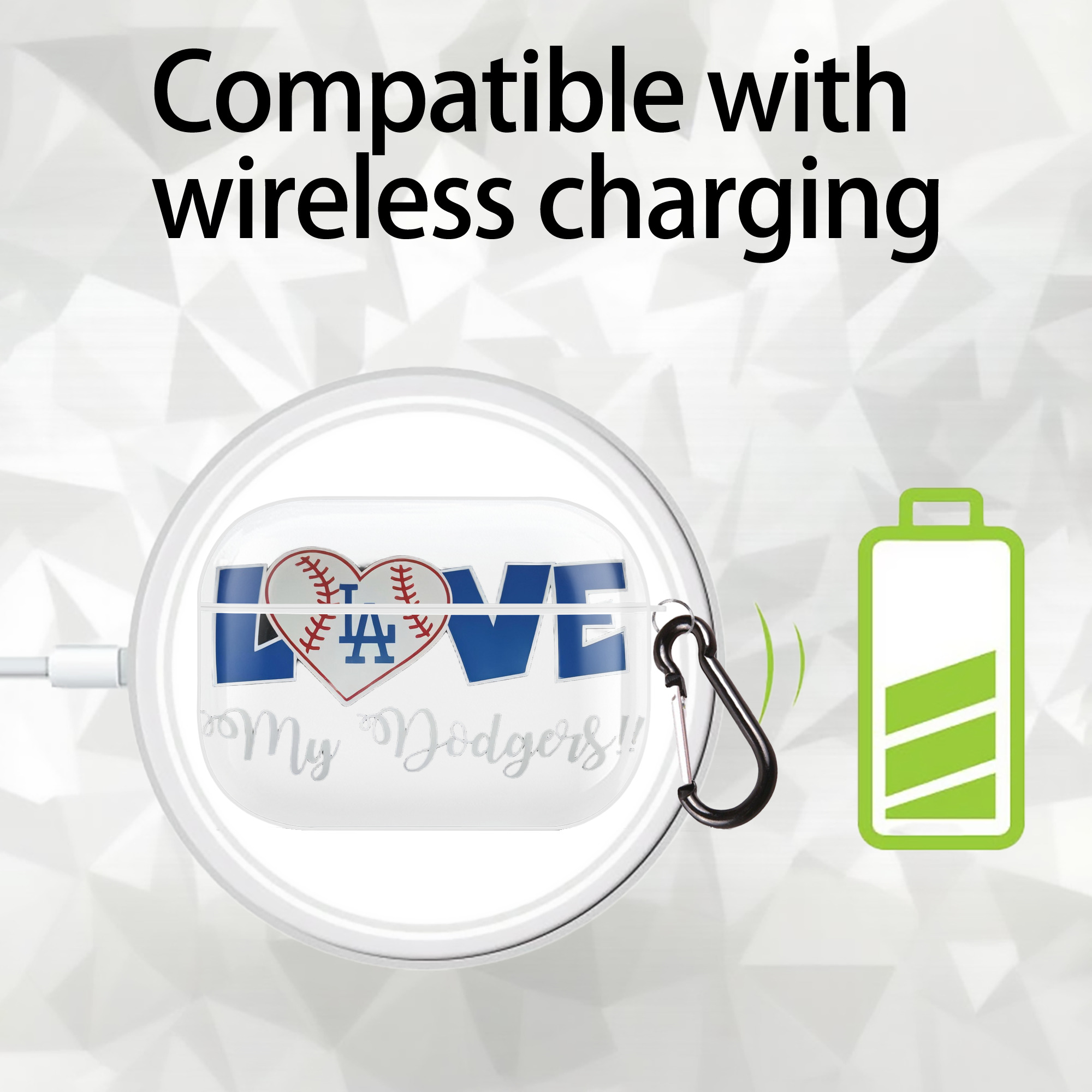  AirPods Pro Hard Case White With Keychain, Durable Flexible PC, Precise Cutouts, Anti-Fingerprint, Yellowing & Scratch Resistant, Full Protection, Washable