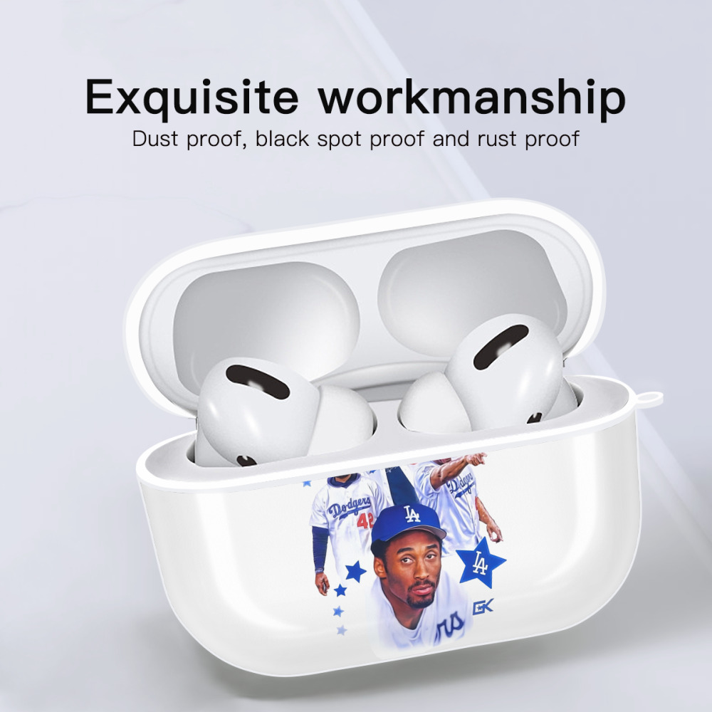  AirPods Pro Hard Case White With Keychain, Durable Flexible PC, Precise Cutouts, Anti-Fingerprint, Yellowing & Scratch Resistant, Full Protection, Washable