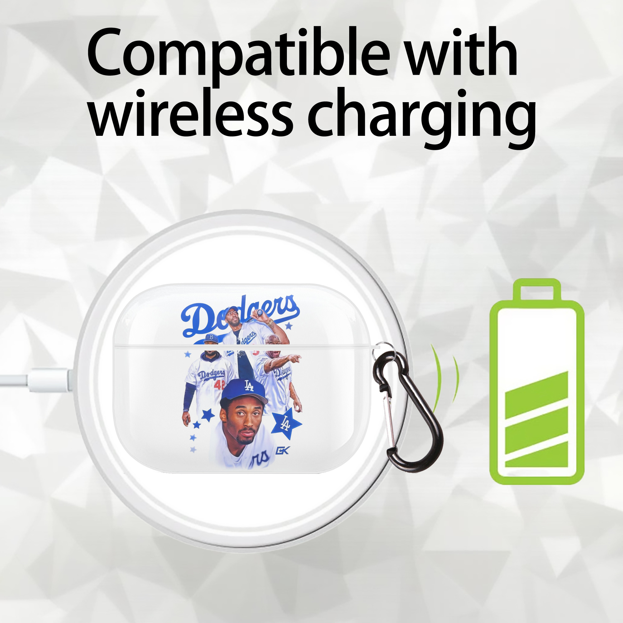  AirPods Pro Hard Case White With Keychain, Durable Flexible PC, Precise Cutouts, Anti-Fingerprint, Yellowing & Scratch Resistant, Full Protection, Washable