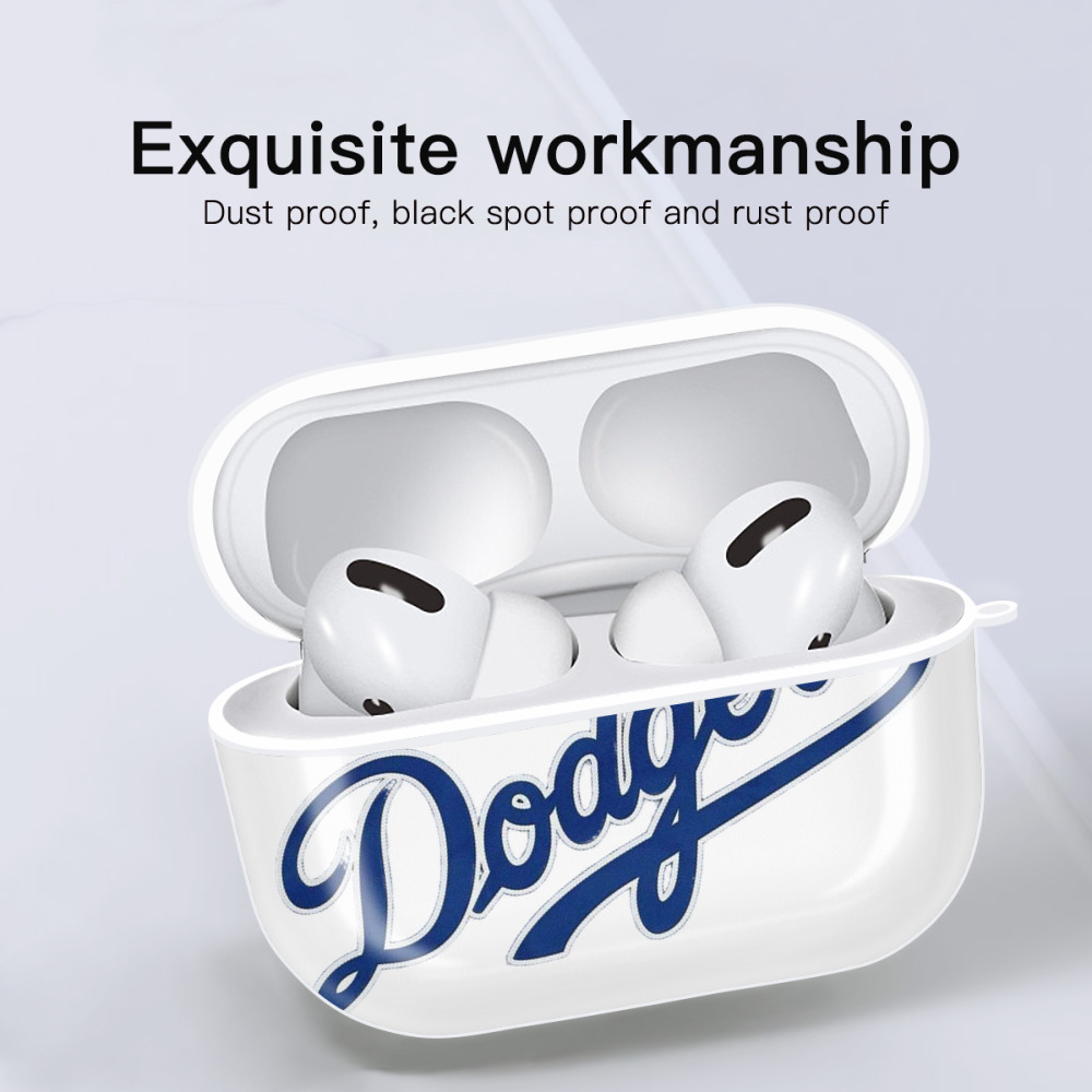  AirPods Pro Hard Case White With Keychain, Durable Flexible PC, Precise Cutouts, Anti-Fingerprint, Yellowing & Scratch Resistant, Full Protection, Washable