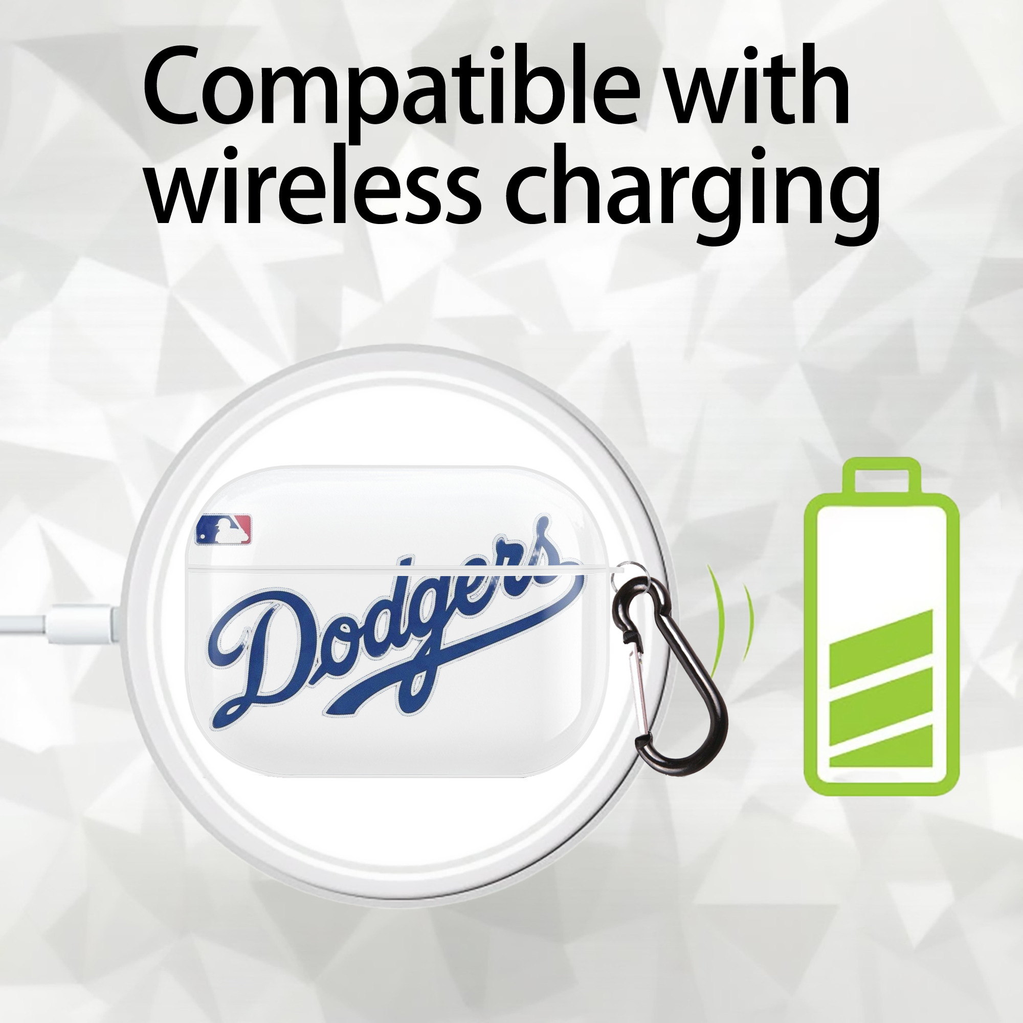  AirPods Pro Hard Case White With Keychain, Durable Flexible PC, Precise Cutouts, Anti-Fingerprint, Yellowing & Scratch Resistant, Full Protection, Washable