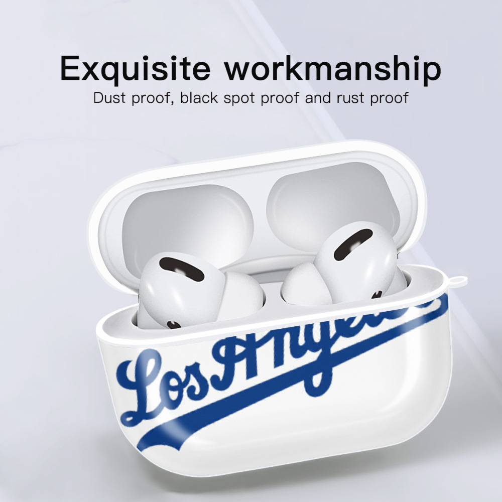  AirPods Pro Hard Case White With Keychain, Durable Flexible PC, Precise Cutouts, Anti-Fingerprint, Yellowing & Scratch Resistant, Full Protection, Washable