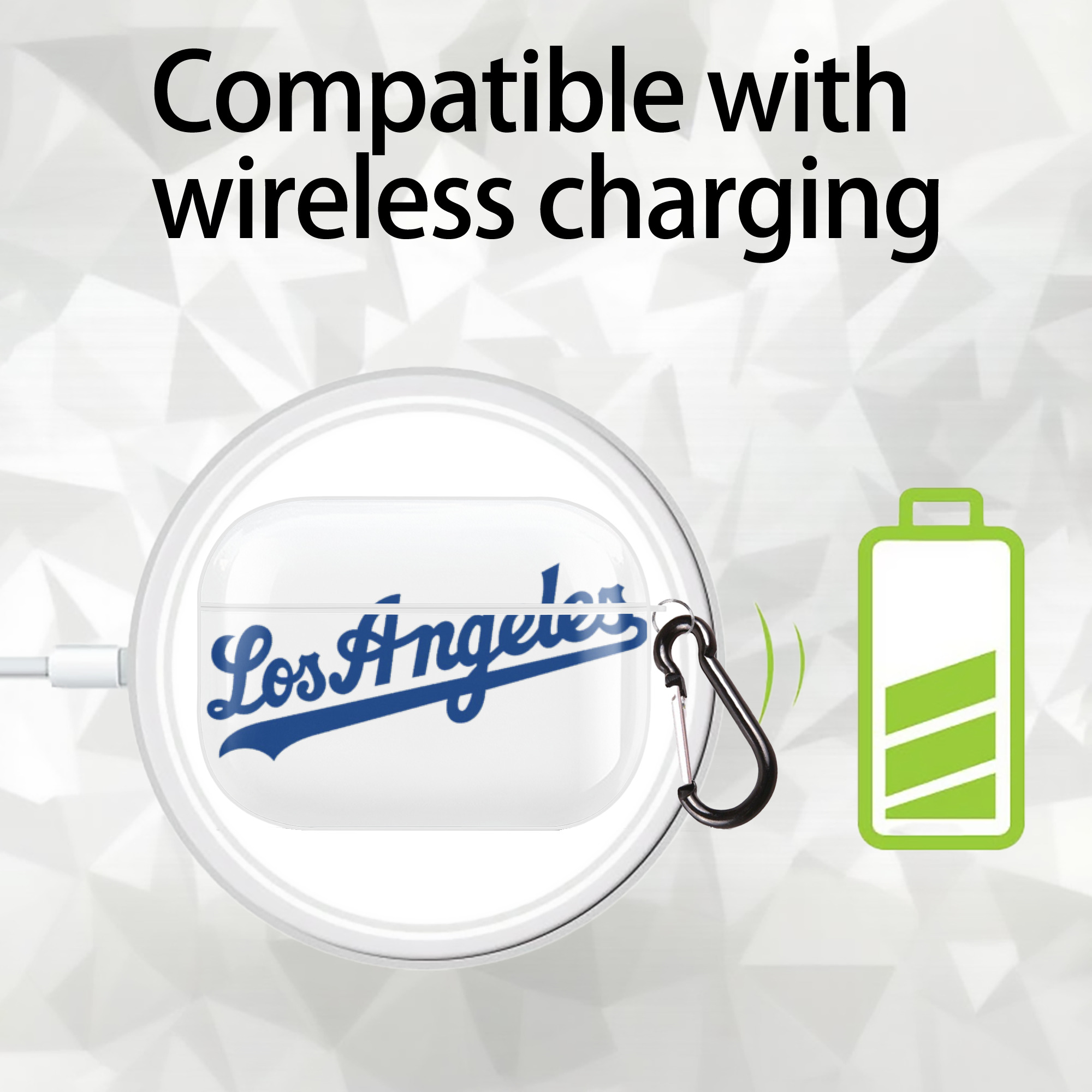  AirPods Pro Hard Case White With Keychain, Durable Flexible PC, Precise Cutouts, Anti-Fingerprint, Yellowing & Scratch Resistant, Full Protection, Washable