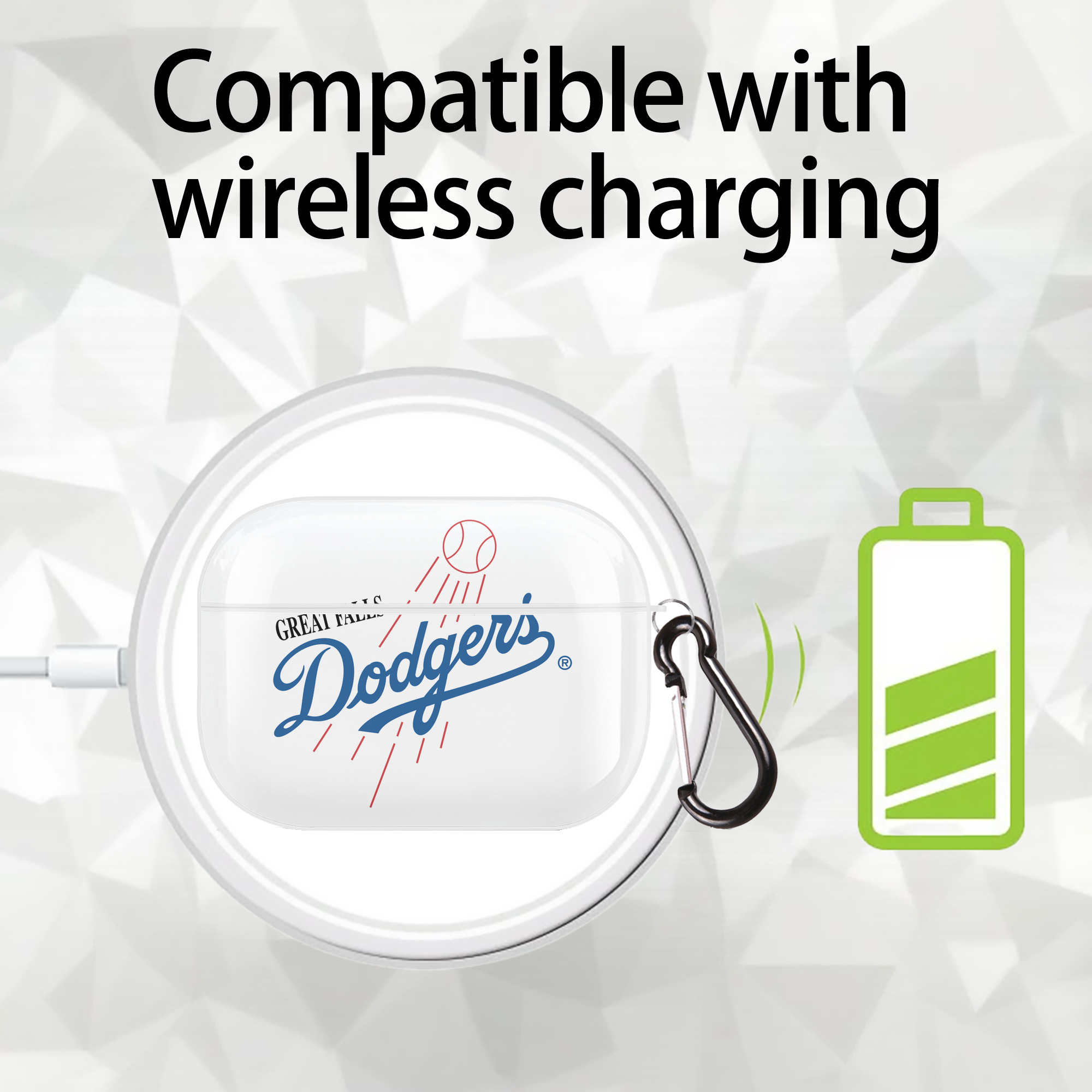  AirPods Pro Hard Case White With Keychain, Durable Flexible PC, Precise Cutouts, Anti-Fingerprint, Yellowing & Scratch Resistant, Full Protection, Washable