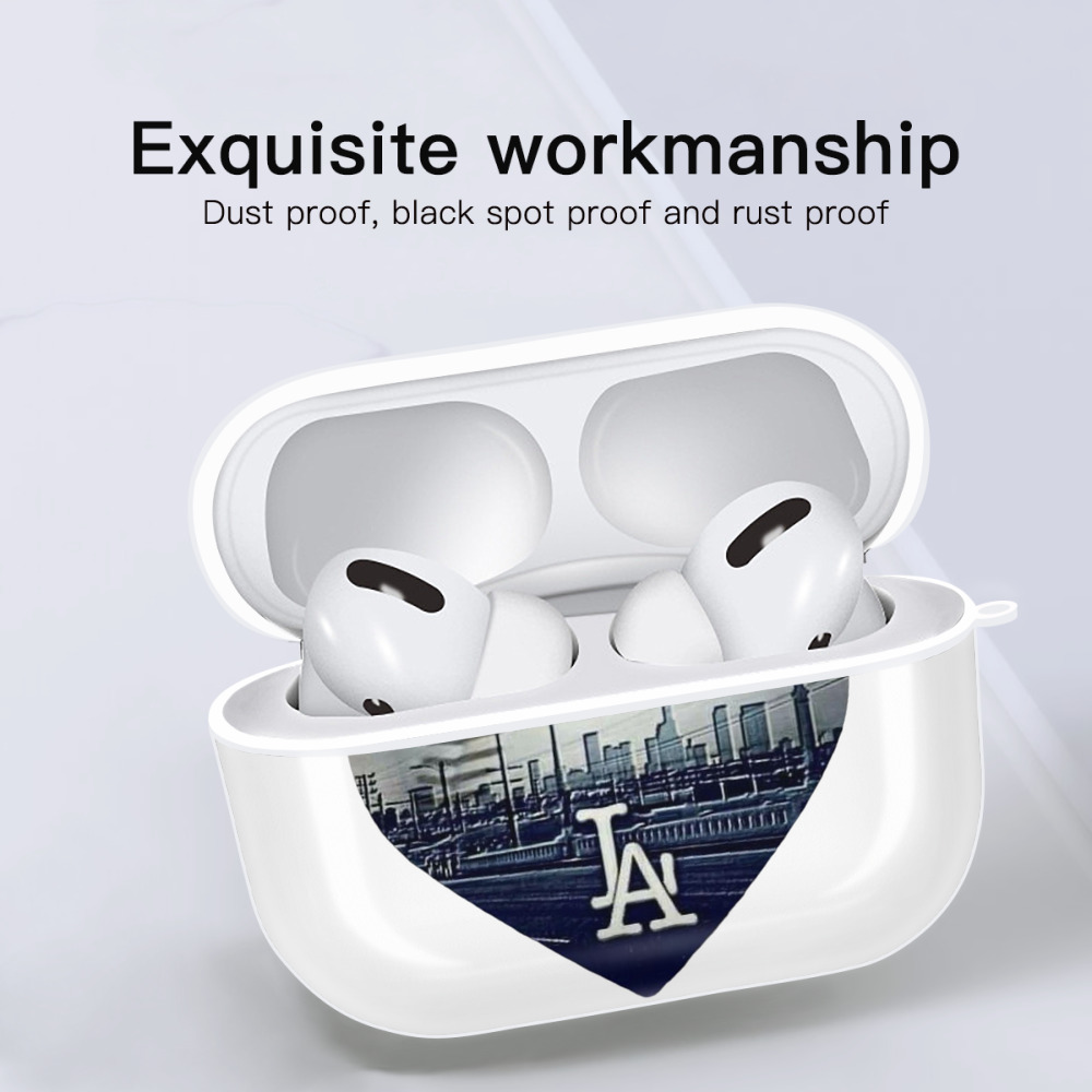  AirPods Pro Hard Case White With Keychain, Durable Flexible PC, Precise Cutouts, Anti-Fingerprint, Yellowing & Scratch Resistant, Full Protection, Washable