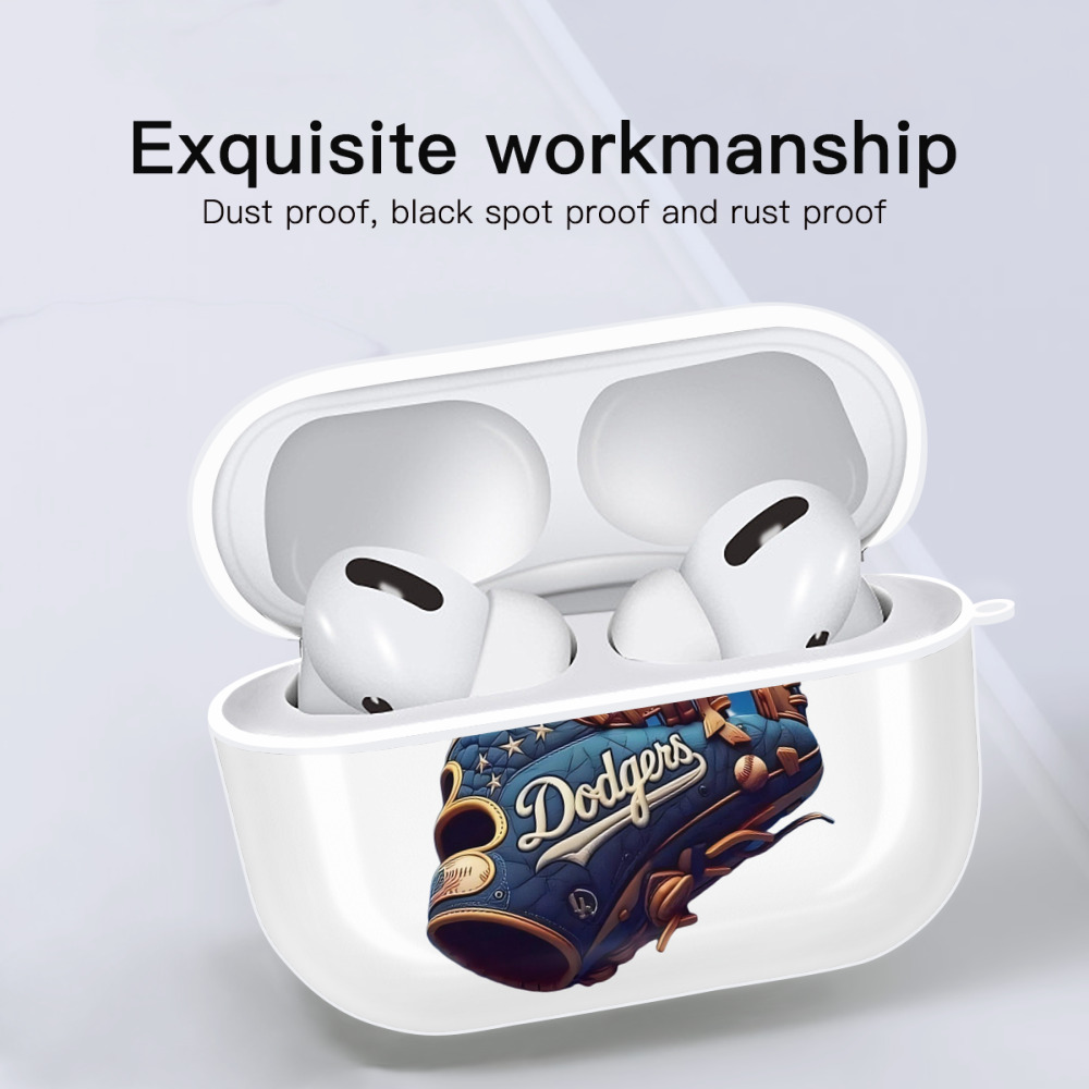  AirPods Pro Hard Case White With Keychain, Durable Flexible PC, Precise Cutouts, Anti-Fingerprint, Yellowing & Scratch Resistant, Full Protection, Washable