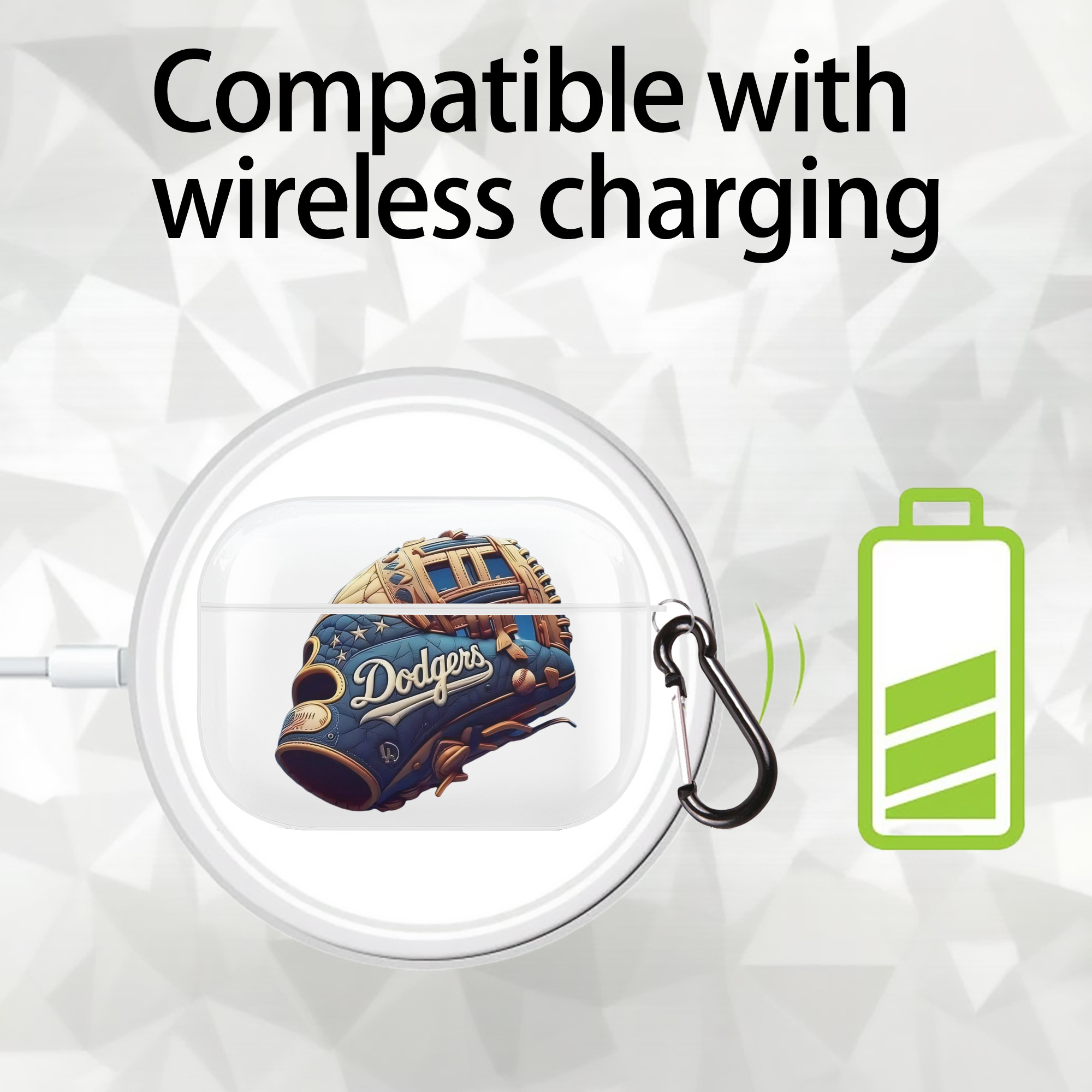  AirPods Pro Hard Case White With Keychain, Durable Flexible PC, Precise Cutouts, Anti-Fingerprint, Yellowing & Scratch Resistant, Full Protection, Washable