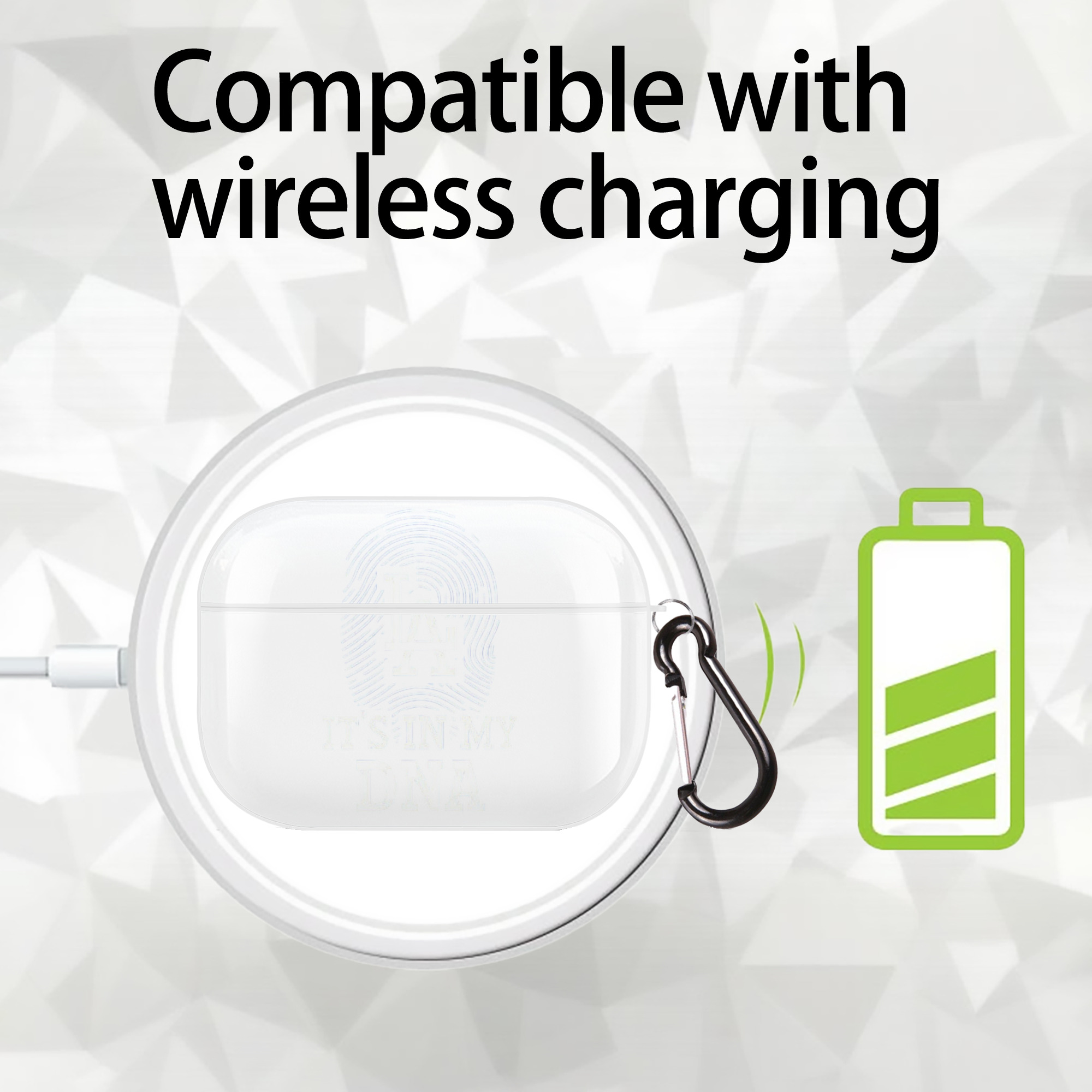  AirPods Pro Hard Case White With Keychain, Durable Flexible PC, Precise Cutouts, Anti-Fingerprint, Yellowing & Scratch Resistant, Full Protection, Washable