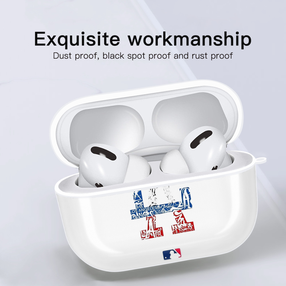  AirPods Pro Hard Case White With Keychain, Durable Flexible PC, Precise Cutouts, Anti-Fingerprint, Yellowing & Scratch Resistant, Full Protection, Washable