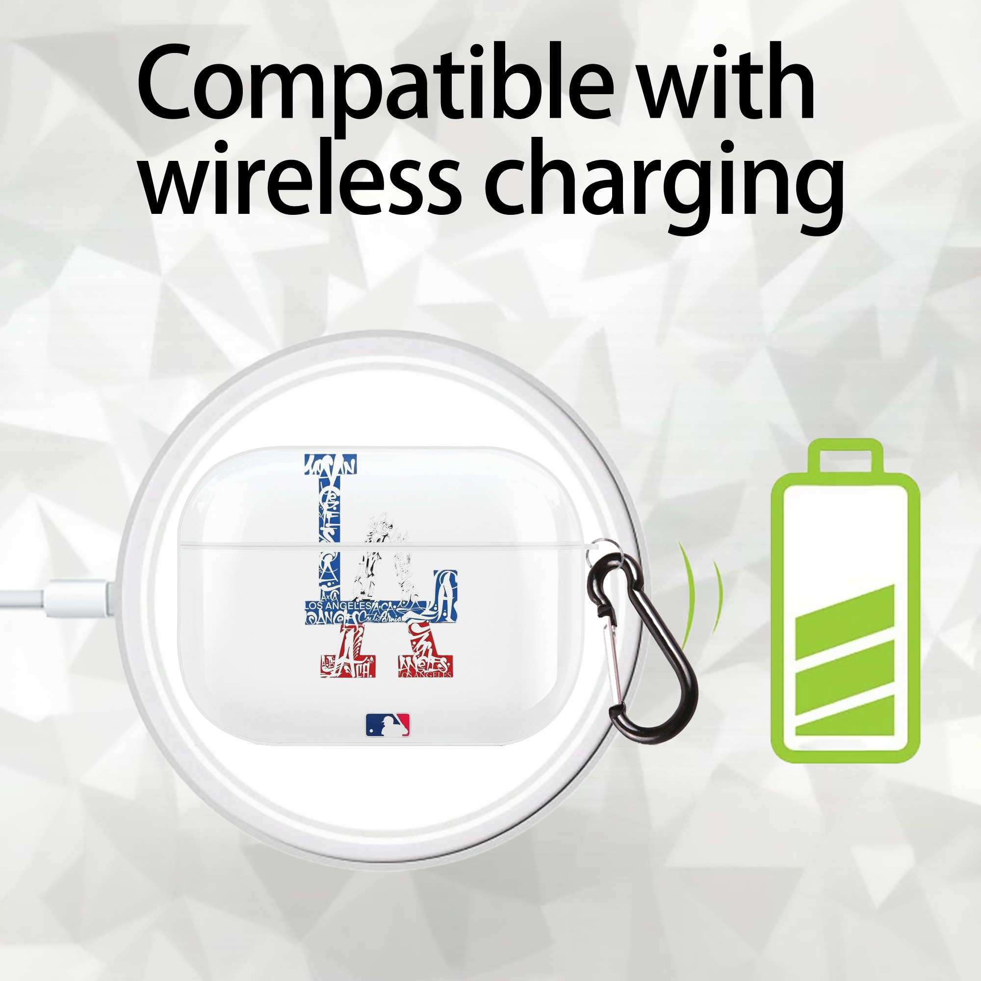  AirPods Pro Hard Case White With Keychain, Durable Flexible PC, Precise Cutouts, Anti-Fingerprint, Yellowing & Scratch Resistant, Full Protection, Washable