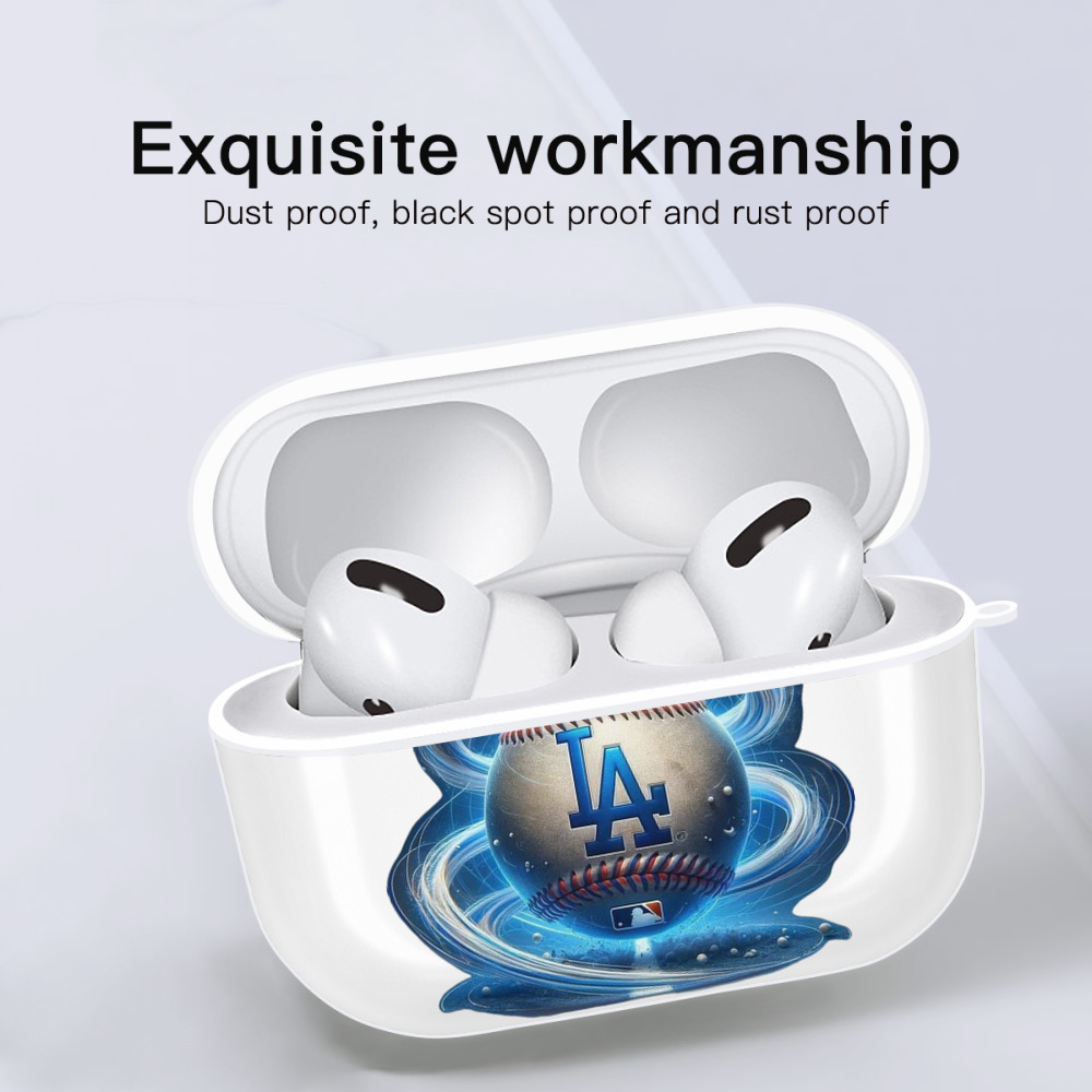  AirPods Pro Hard Case White With Keychain, Durable Flexible PC, Precise Cutouts, Anti-Fingerprint, Yellowing & Scratch Resistant, Full Protection, Washable