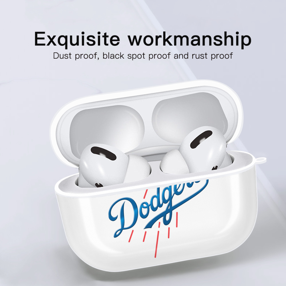  AirPods Pro Hard Case White With Keychain, Durable Flexible PC, Precise Cutouts, Anti-Fingerprint, Yellowing & Scratch Resistant, Full Protection, Washable