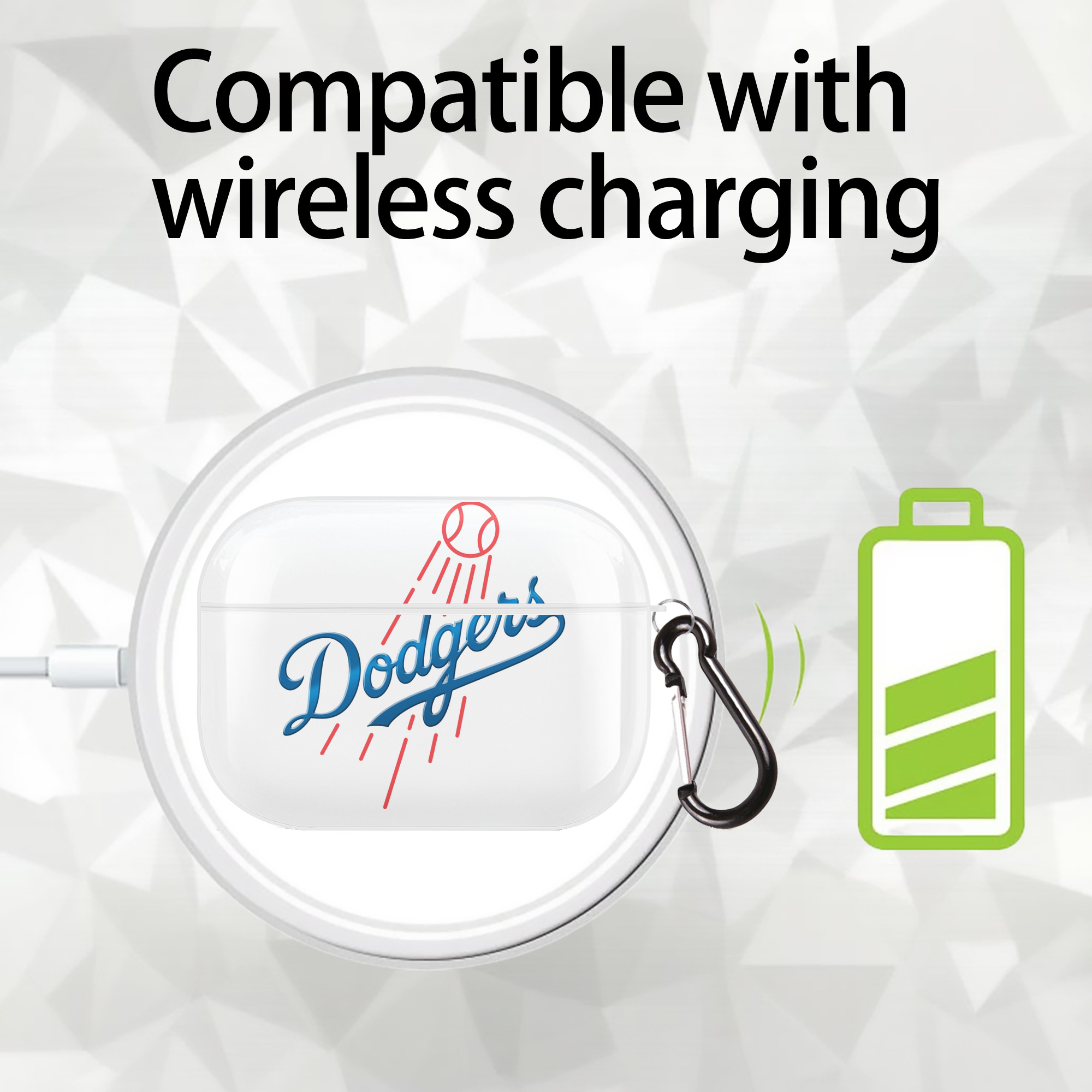  AirPods Pro Hard Case White With Keychain, Durable Flexible PC, Precise Cutouts, Anti-Fingerprint, Yellowing & Scratch Resistant, Full Protection, Washable