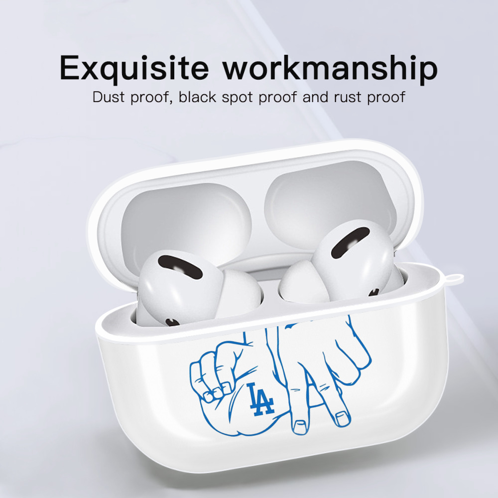  AirPods Pro Hard Case White With Keychain, Durable Flexible PC, Precise Cutouts, Anti-Fingerprint, Yellowing & Scratch Resistant, Full Protection, Washable