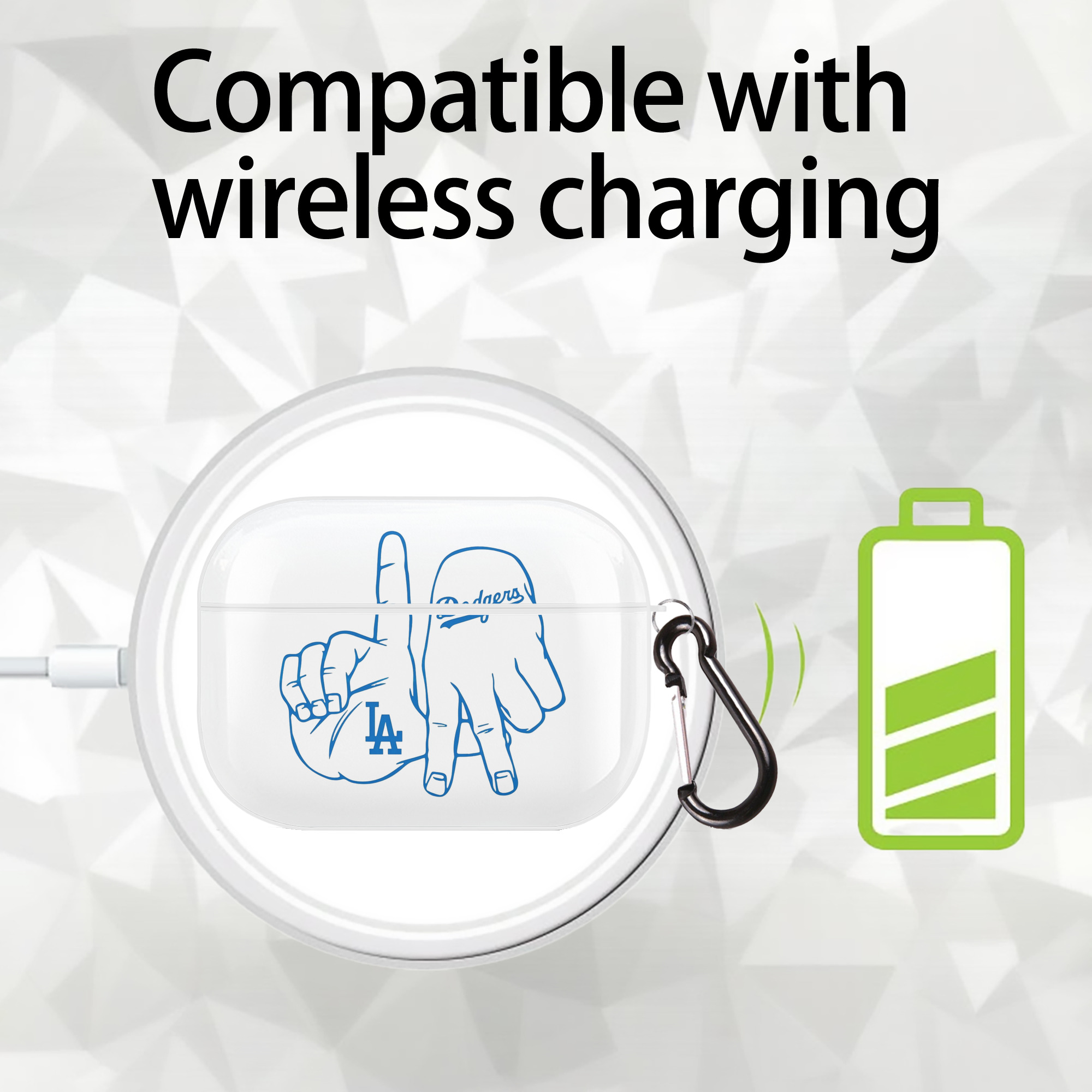  AirPods Pro Hard Case White With Keychain, Durable Flexible PC, Precise Cutouts, Anti-Fingerprint, Yellowing & Scratch Resistant, Full Protection, Washable