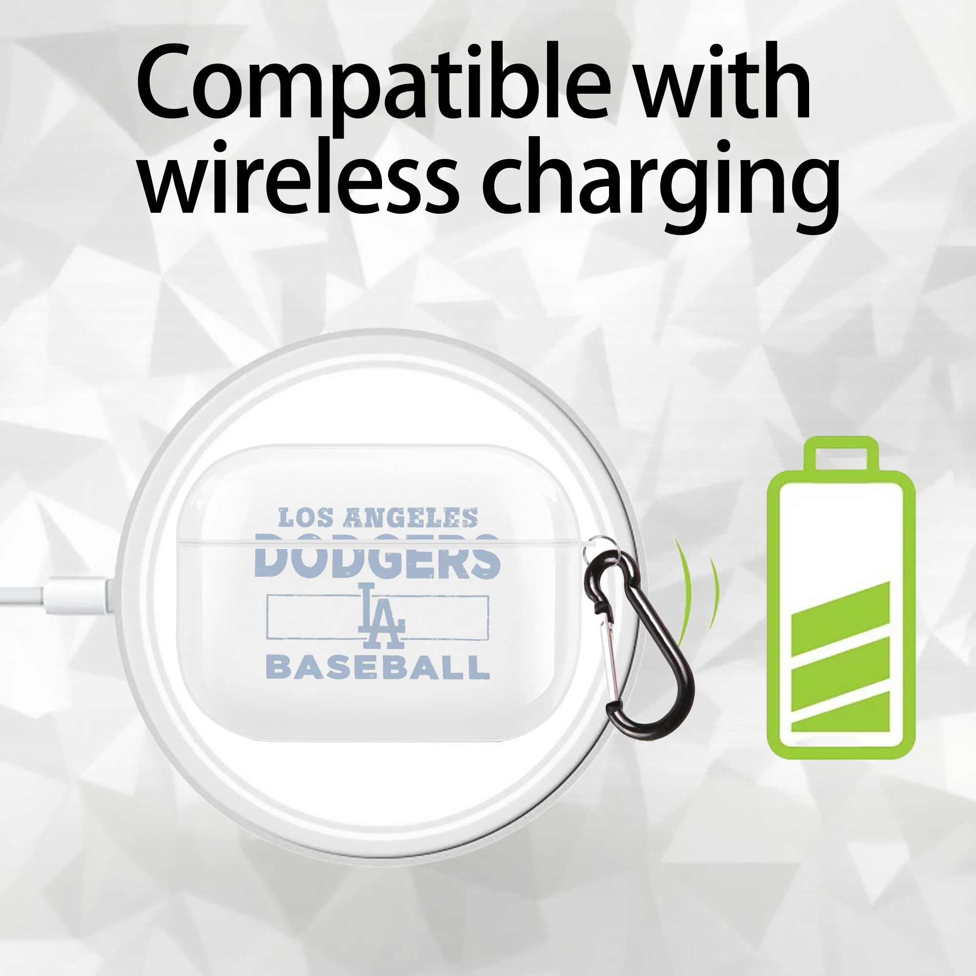  AirPods Pro Hard Case White With Keychain, Durable Flexible PC, Precise Cutouts, Anti-Fingerprint, Yellowing & Scratch Resistant, Full Protection, Washable