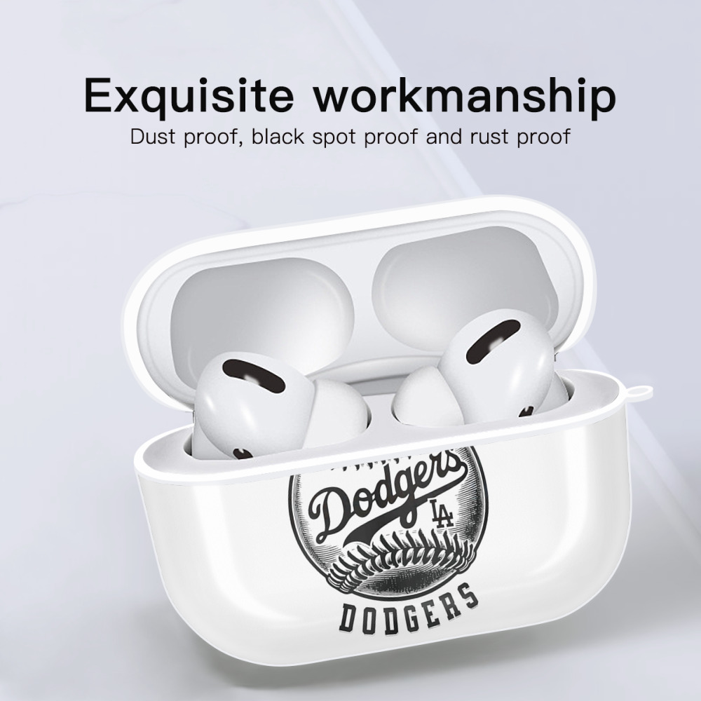  AirPods Pro Hard Case White With Keychain, Durable Flexible PC, Precise Cutouts, Anti-Fingerprint, Yellowing & Scratch Resistant, Full Protection, Washable