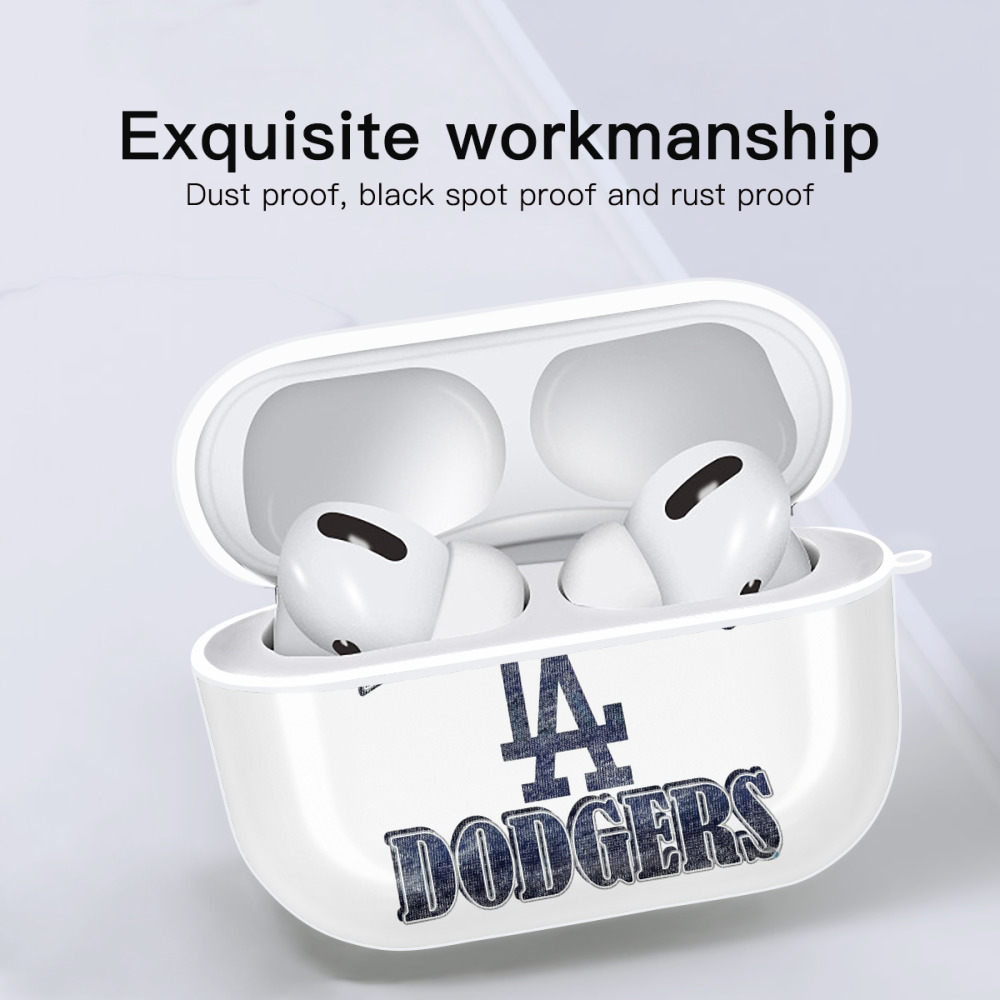  AirPods Pro Hard Case White With Keychain, Durable Flexible PC, Precise Cutouts, Anti-Fingerprint, Yellowing & Scratch Resistant, Full Protection, Washable