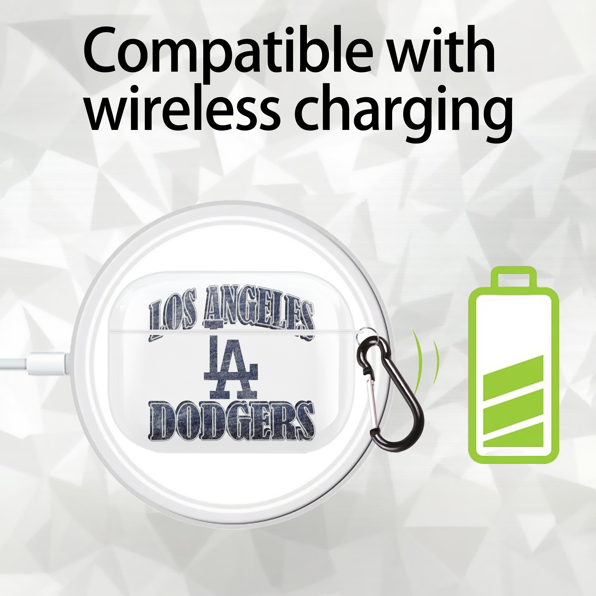  AirPods Pro Hard Case White With Keychain, Durable Flexible PC, Precise Cutouts, Anti-Fingerprint, Yellowing & Scratch Resistant, Full Protection, Washable