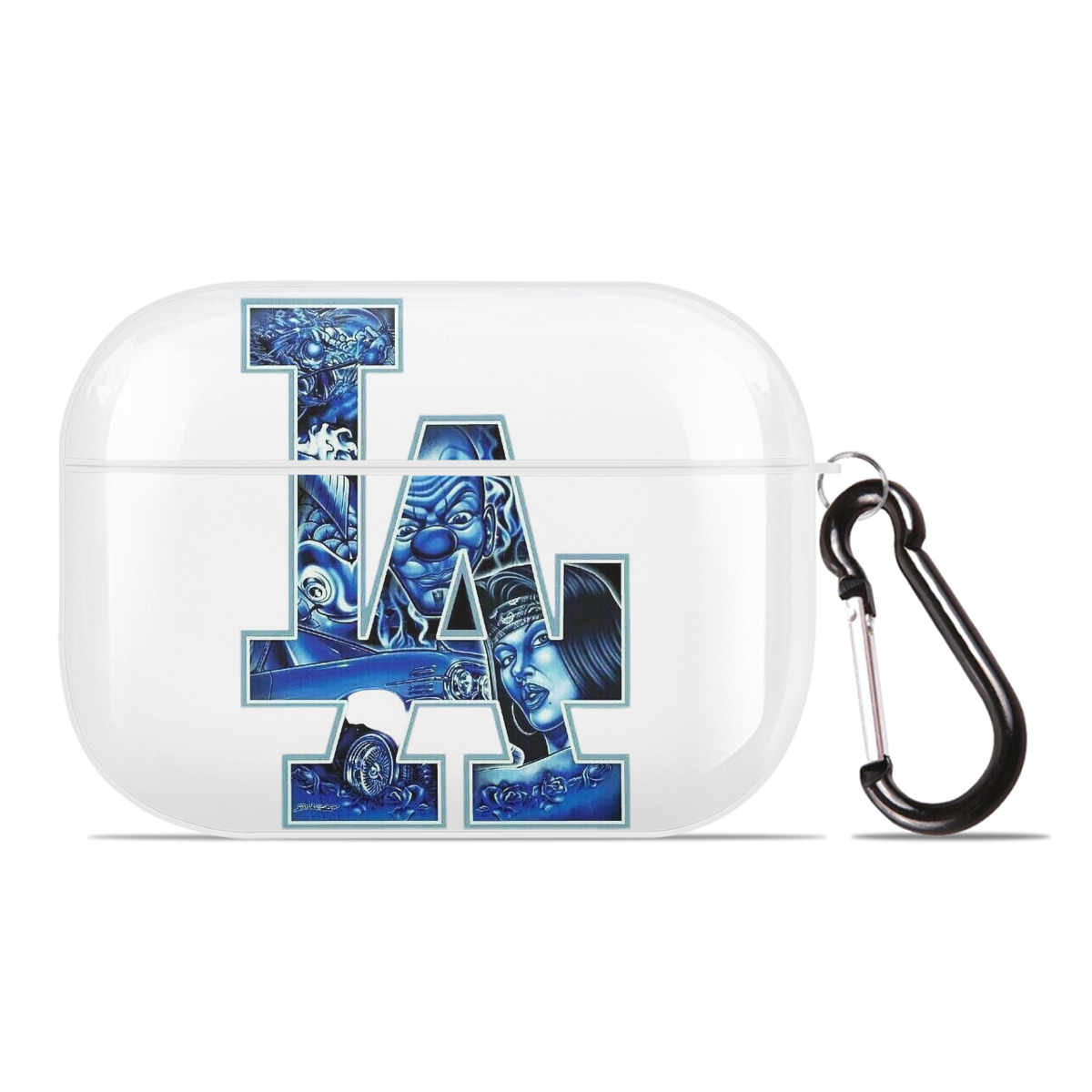  AirPods Pro Hard Case White With Keychain, Durable Flexible PC, Precise Cutouts, Anti-Fingerprint, Yellowing & Scratch Resistant, Full Protection, Washable